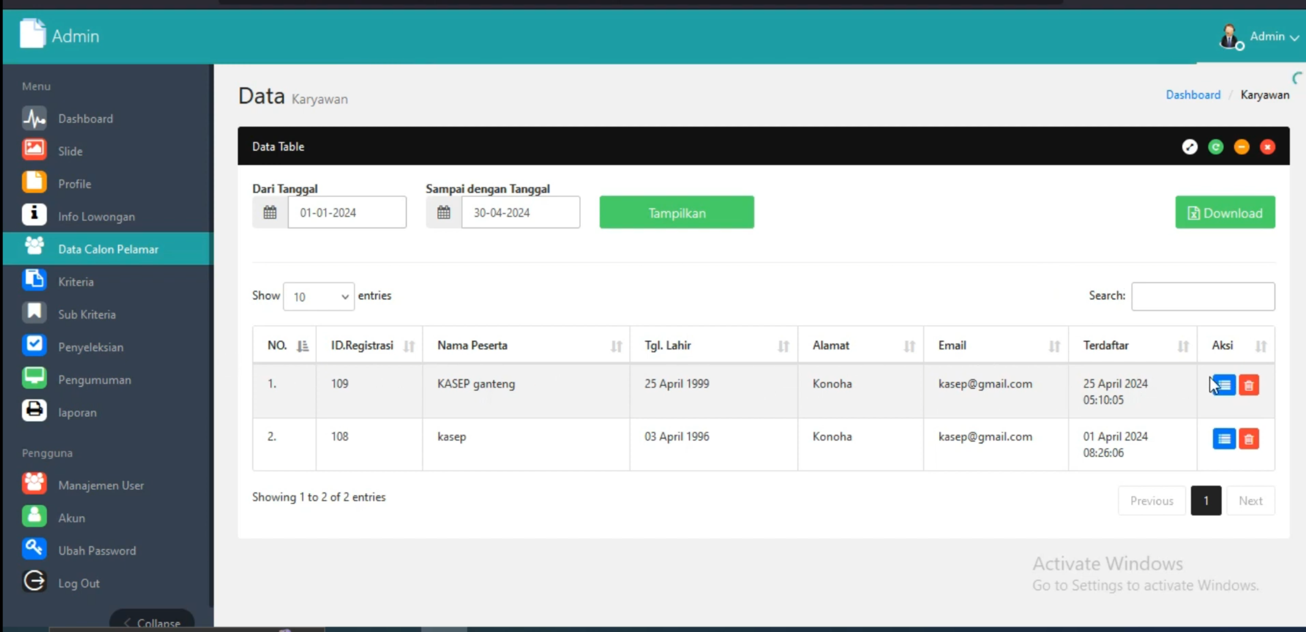 Sistem Pendukung Keputusan Metode MFEP | Download SPK Metode MFEP | Website SPK MFEP Codeigniter 3