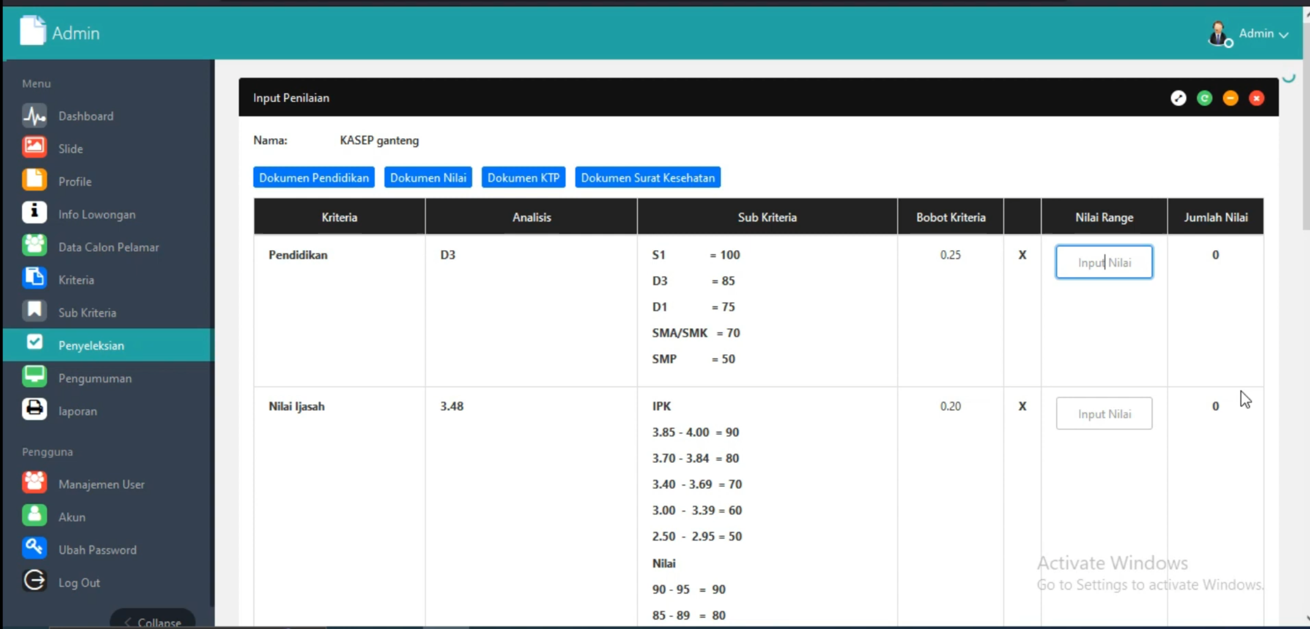 Sistem Pendukung Keputusan Metode MFEP | Download SPK Metode MFEP | Website SPK MFEP Codeigniter 3