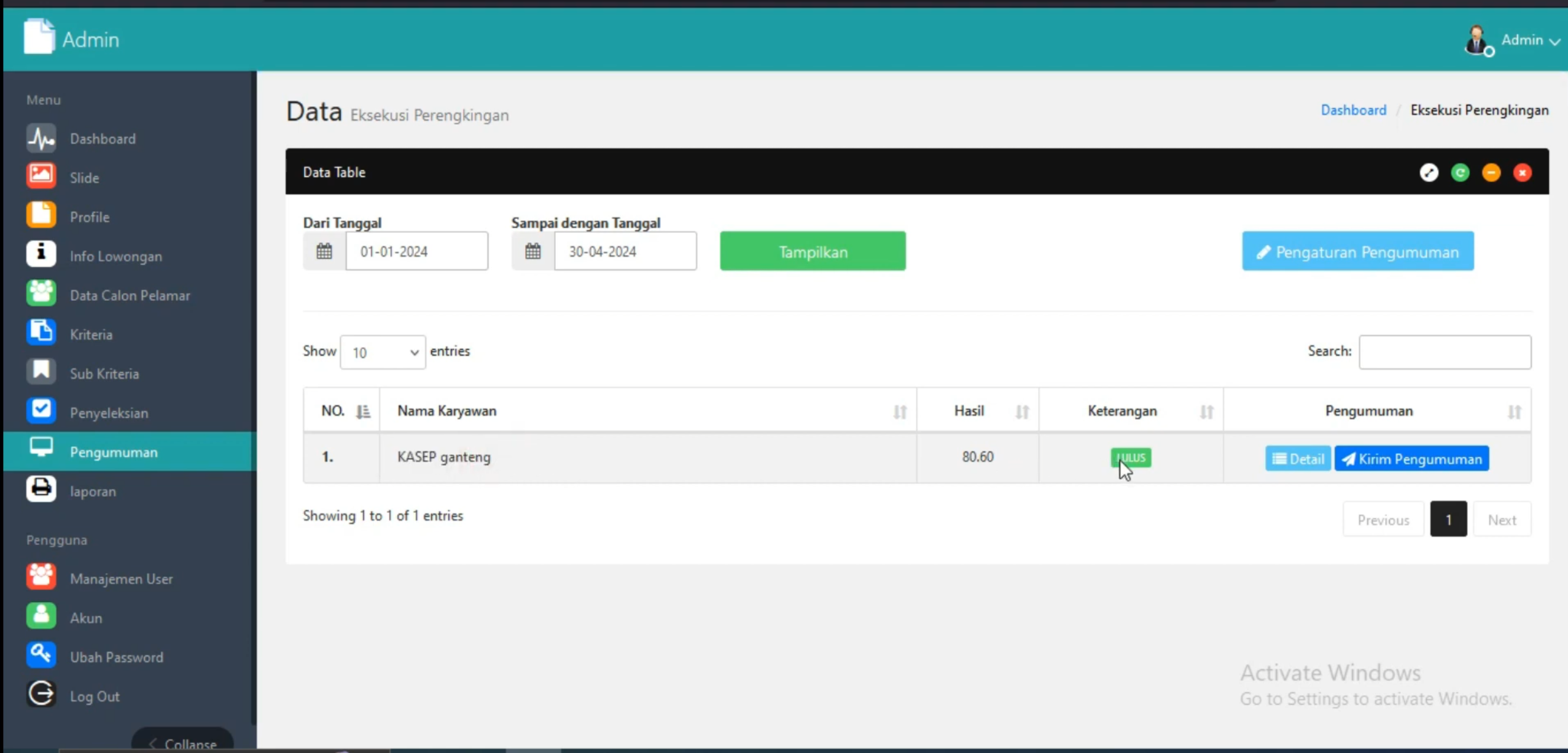 Sistem Pendukung Keputusan Metode MFEP | Download SPK Metode MFEP | Website SPK MFEP Codeigniter 3