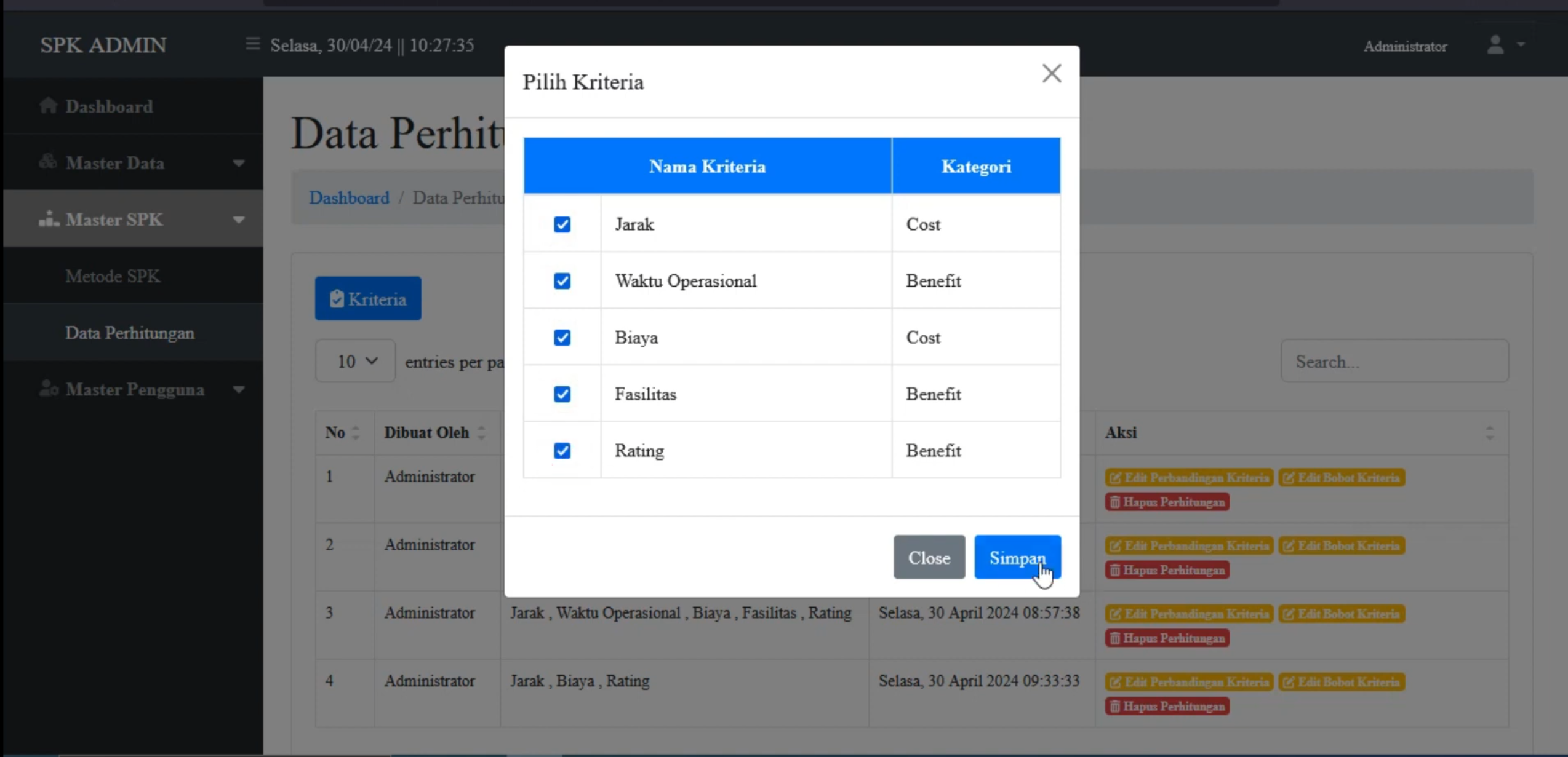 SPK Kombinasi Metode AHP & SAW | Laravel 8 | Sistem Pendukung Keputusan | SPK GABUNGAN METODE AHP SAW