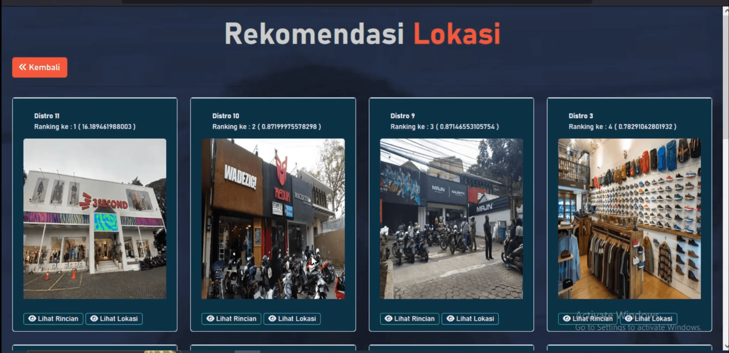 Website SPK Metode Smart | SPK Pemilihan Toko Terbaik | Download source code SPK Rekomendasi toko metode SMART