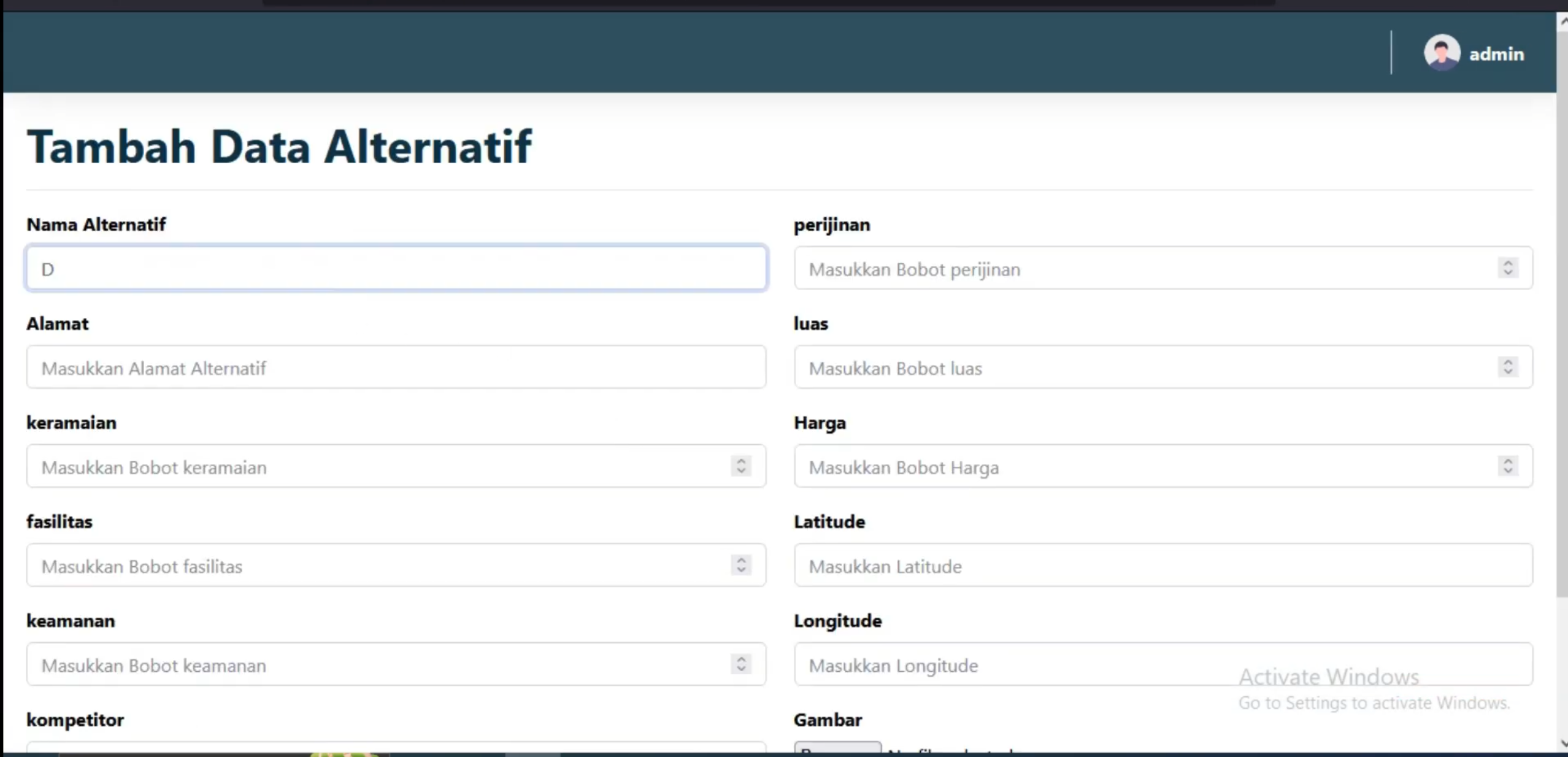 Website SPK Metode Smart | SPK Pemilihan Toko Terbaik | Download source code SPK Rekomendasi toko metode SMART
