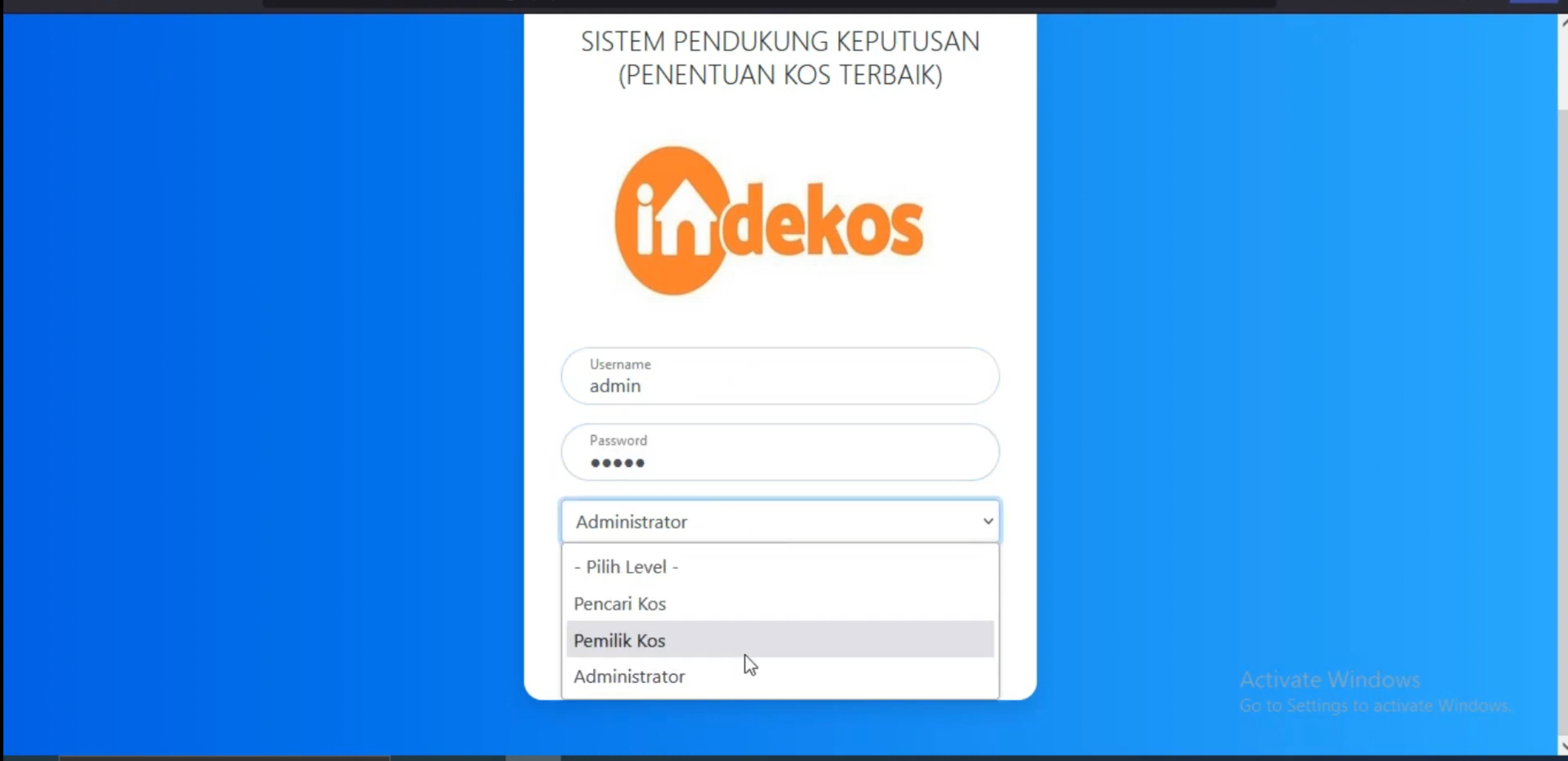 Website SPK TOPSIS | SPK Pemilihan Kos Terbaik Metode TOPSIS | Download Source Code Rekomendasi Kos| PHP MYSQL