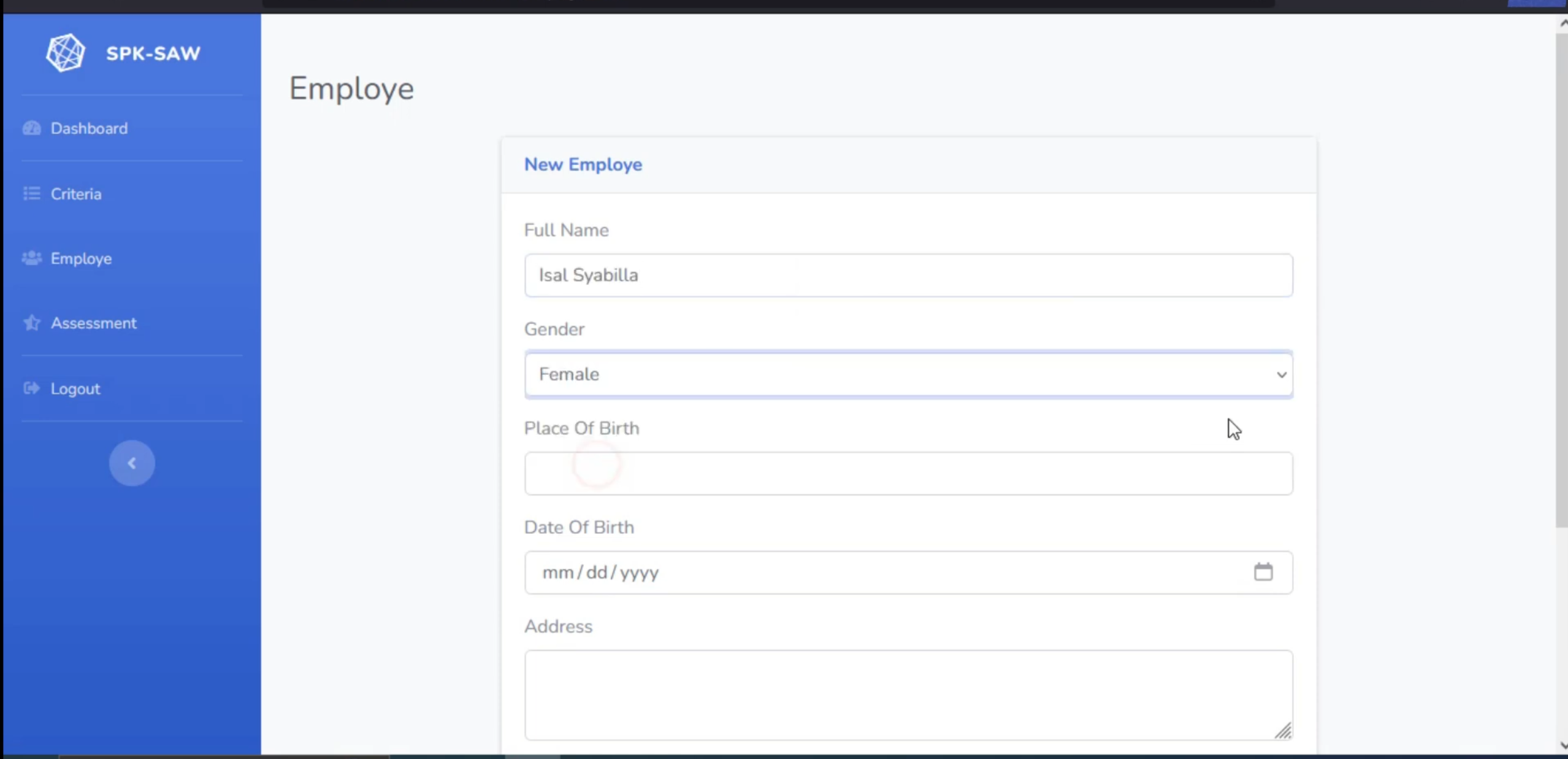 Website SPK SAW Framework Laravel  | SPK Pemilihan Karyawan Terbaik Metode SAW | Download Website spk saw