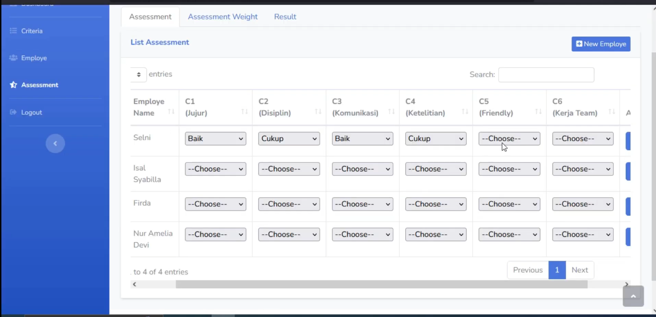 Website SPK SAW Framework Laravel  | SPK Pemilihan Karyawan Terbaik Metode SAW | Download Website spk saw