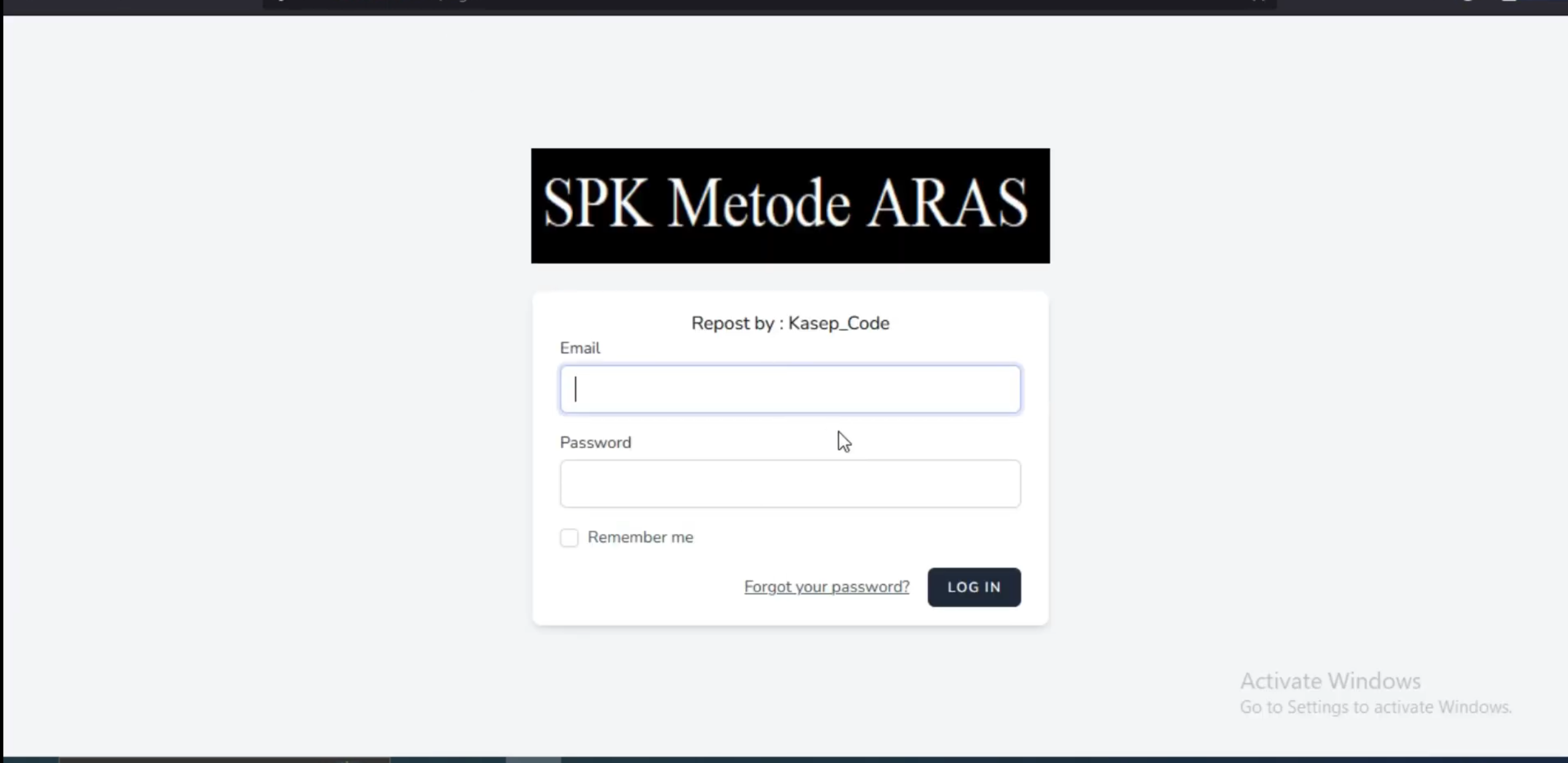 Website SPK Metode ARAS | Source code Laravel SPK metode ARAS | Metode Additive Ratio Assessment