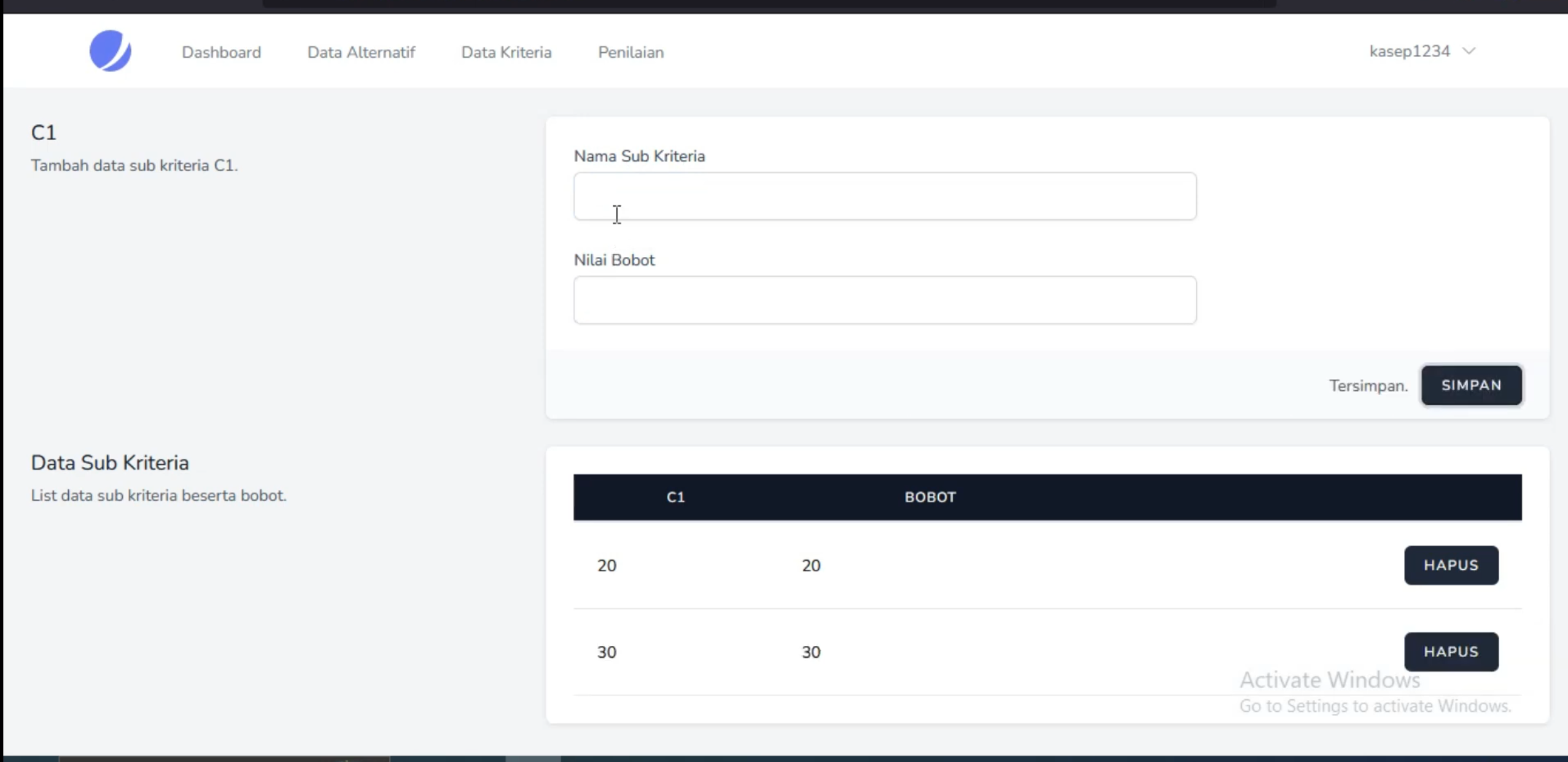 Website SPK Metode ARAS | Source code Laravel SPK metode ARAS | Metode Additive Ratio Assessment