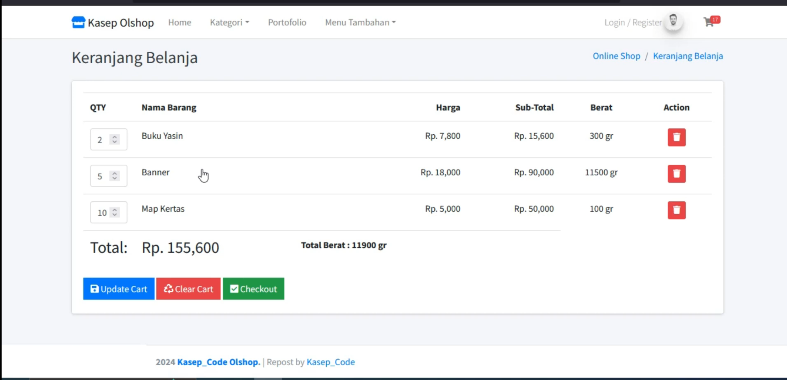 Source Code Website E-Commerce | Source Code Aplikasi Penjualan ATK | Toko Online | Codeigniter 3
