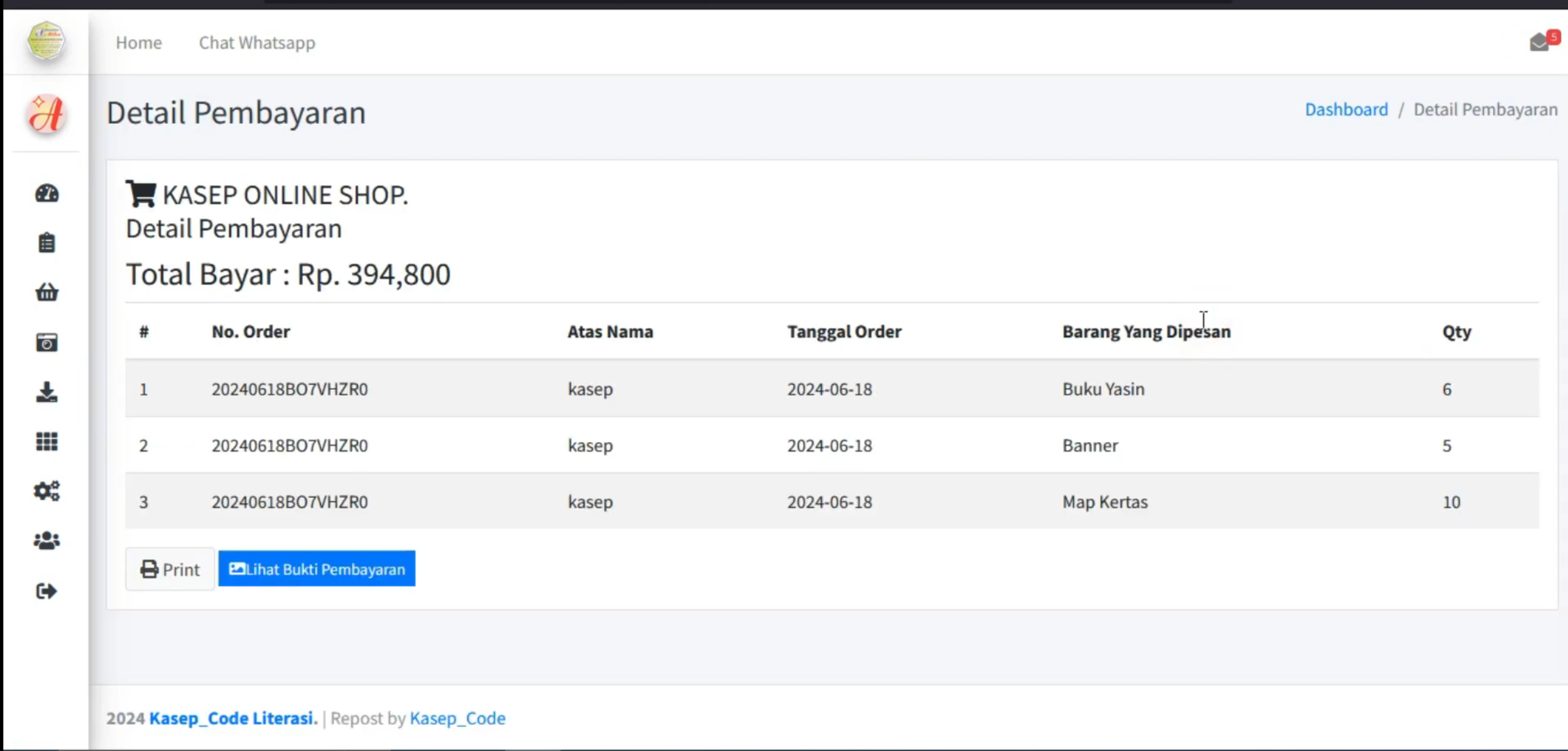 Source Code Website E-Commerce | Source Code Aplikasi Penjualan ATK | Toko Online | Codeigniter 3