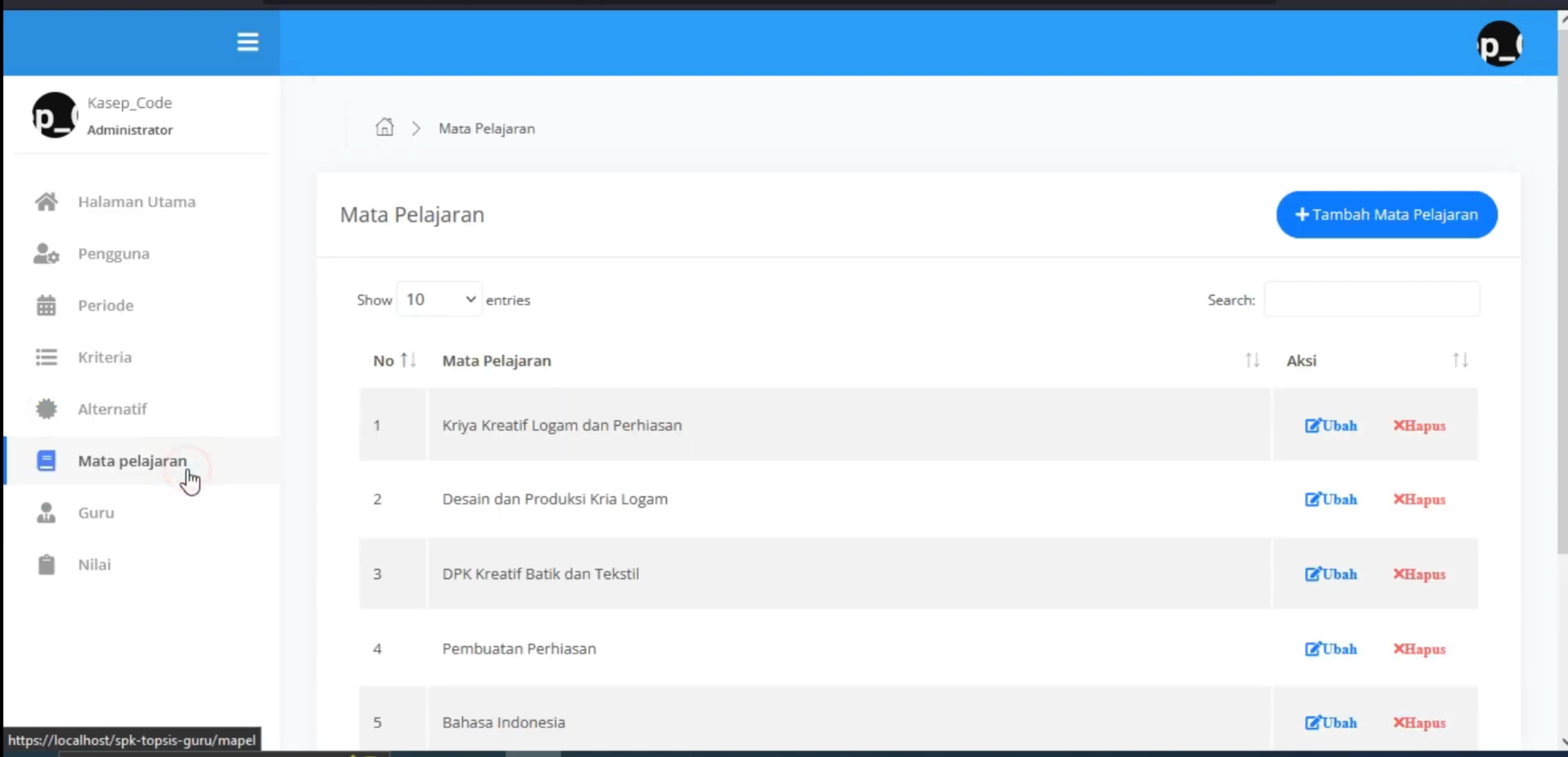 Website Penilaian Karyawan Metode TOPSIS | Sistem Pendukung Keputusan | SPK TOPSIS | CodeIgniter 3