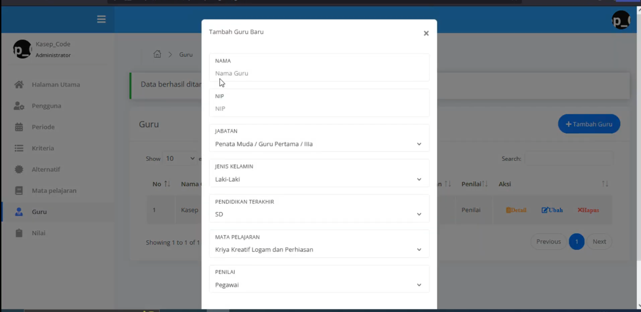 Website Penilaian Karyawan Metode TOPSIS | Sistem Pendukung Keputusan | SPK TOPSIS | CodeIgniter 3