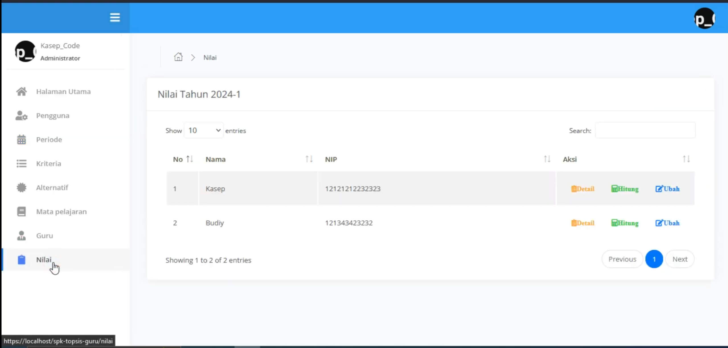 Website Penilaian Karyawan Metode TOPSIS | Sistem Pendukung Keputusan | SPK TOPSIS | CodeIgniter 3