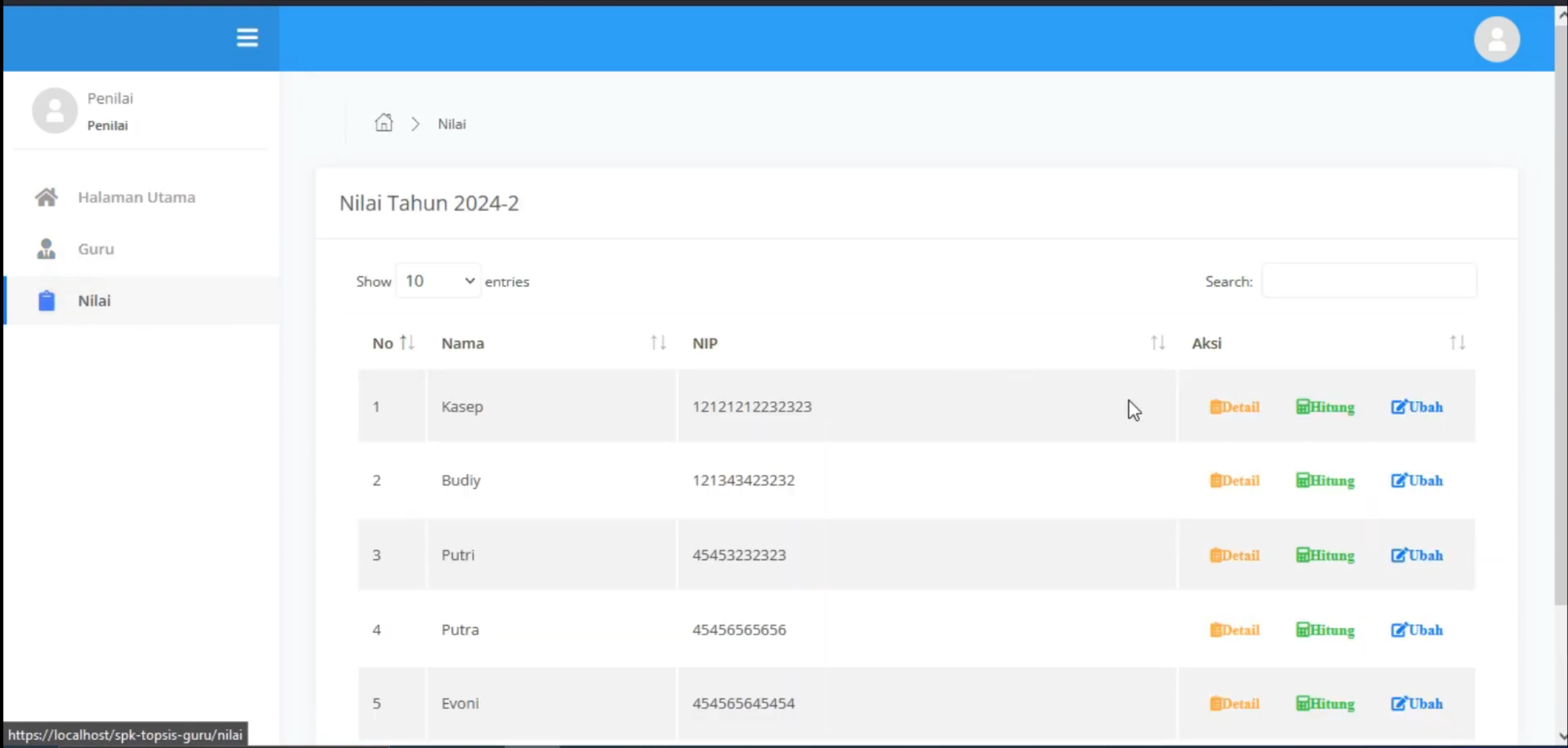 Website Penilaian Karyawan Metode TOPSIS | Sistem Pendukung Keputusan | SPK TOPSIS | CodeIgniter 3