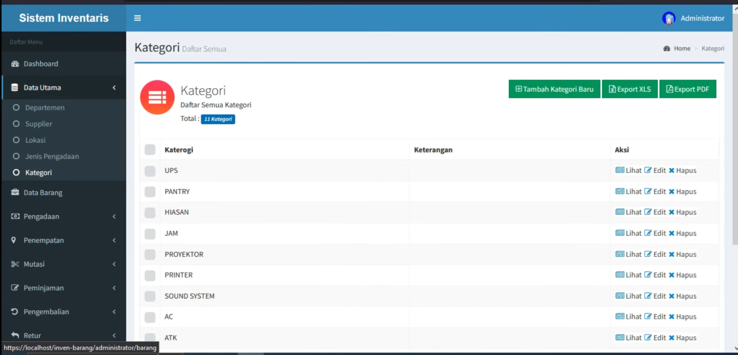 Aplikasi Inventaris Online | Source code inventaris CodeIgniter 3 | Download Sistem Inventaris| myql