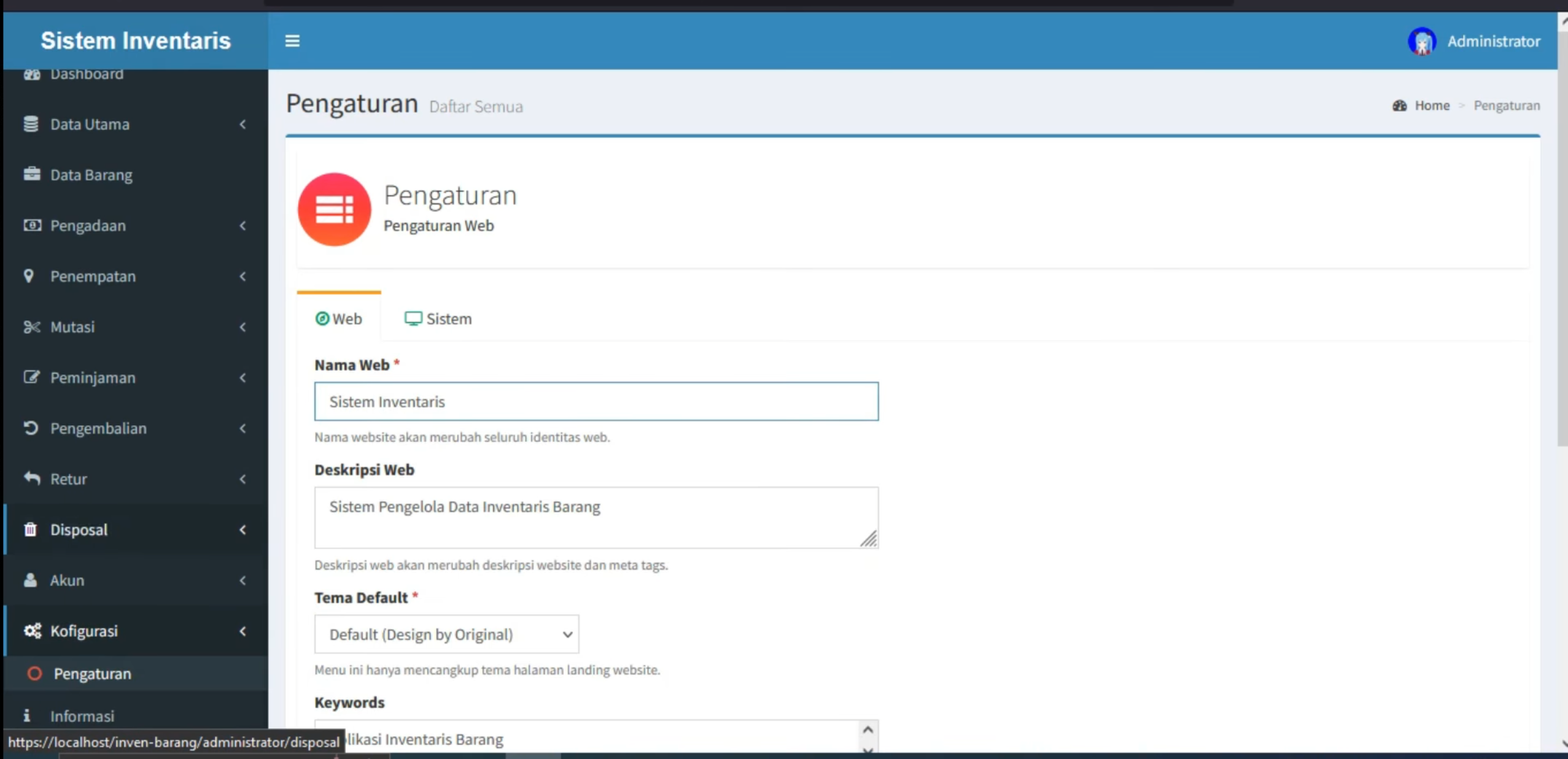 Aplikasi Inventaris Online | Source code inventaris CodeIgniter 3 | Download Sistem Inventaris| myql