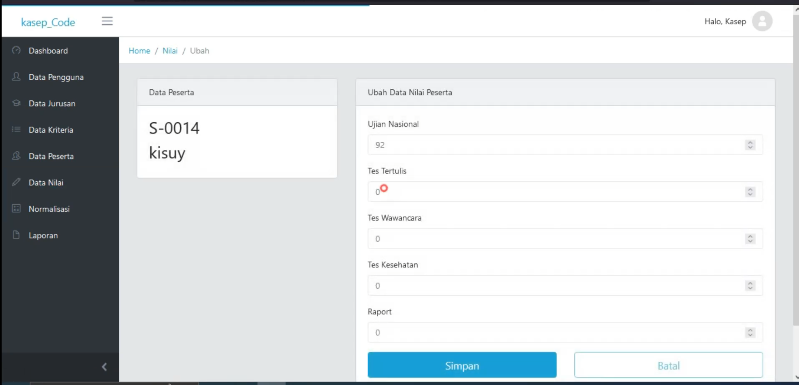 PPDB Online | Source Code SPK PPDB Metode SAW | Download Aplikasi PPDB menggunakan Metode SAW | PHP