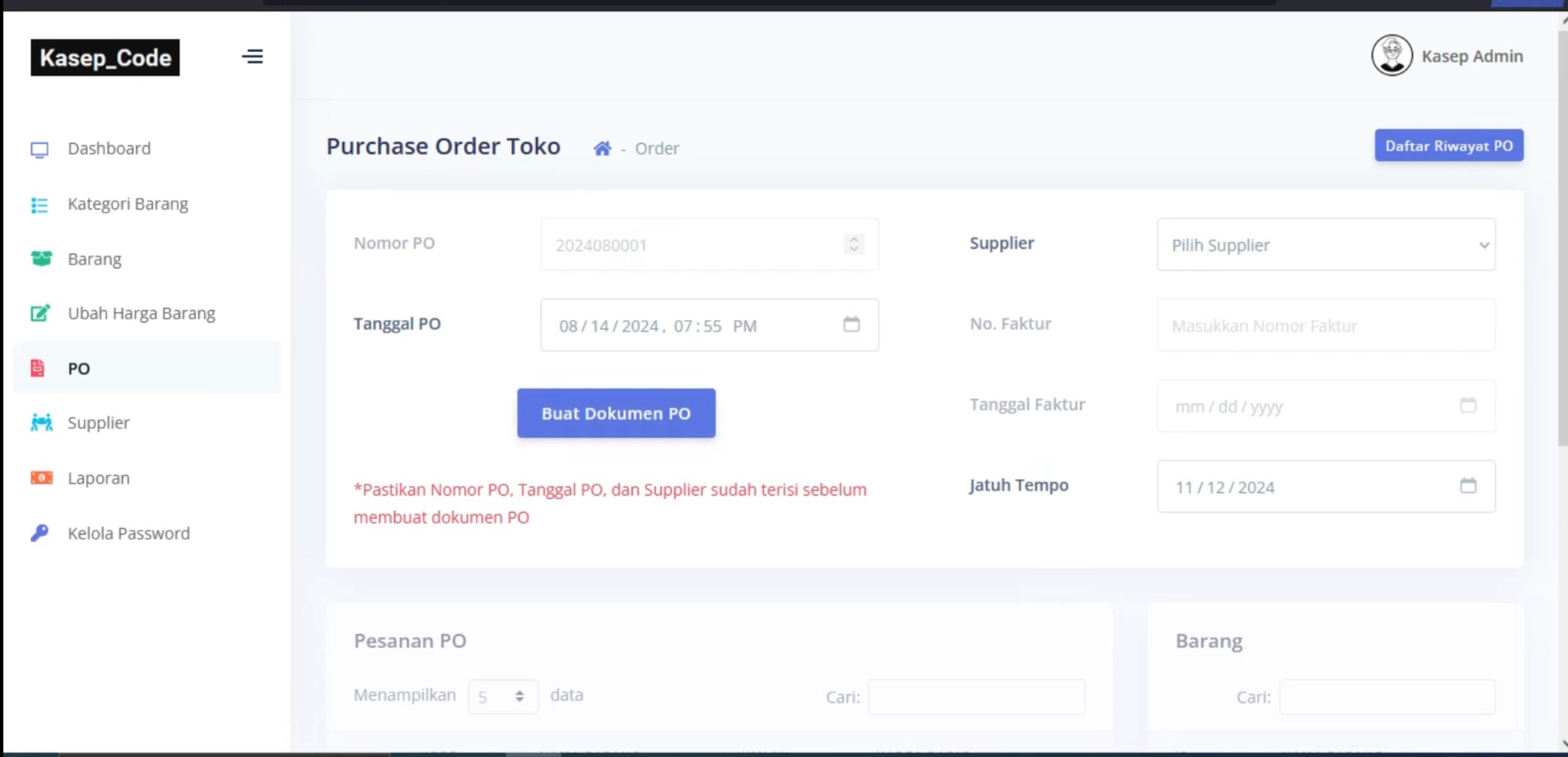 Aplikasi Penjualan Online dan Stok Barang | Aplikasi Point Of Sale | Sistem Laporan Penjualan