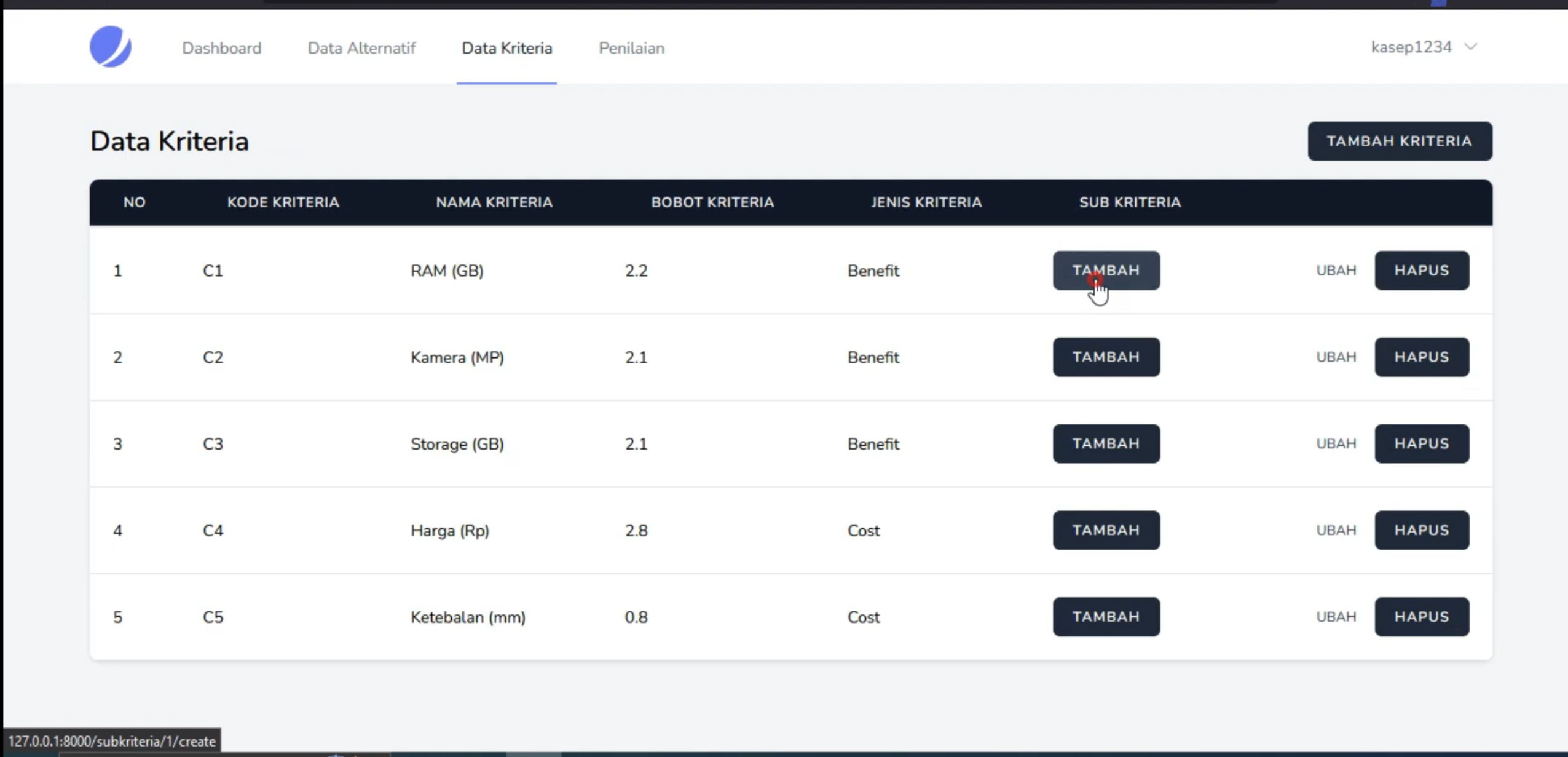 WEBSITE SPK METODE MOORA | Source code PHP SPK Metode MOORA | Download Source Code | LARAVEL