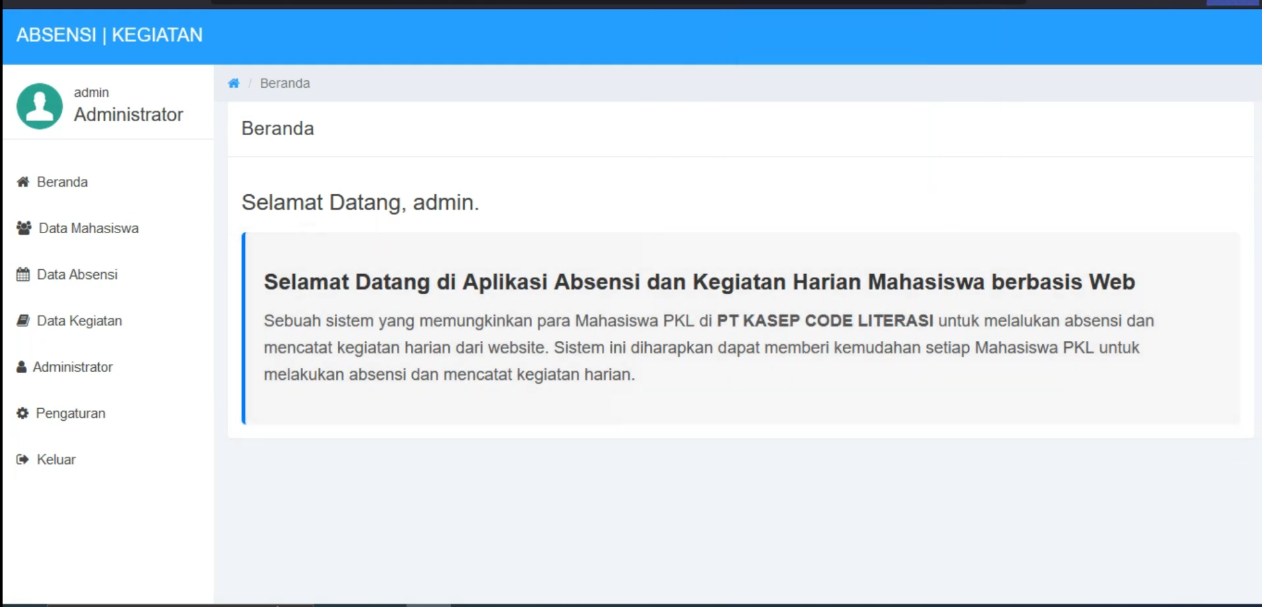Aplikasi Absensi Online Magang | Absensi & Laporan Kegiatan | Source Code Website Absensi dan Laporan Magang