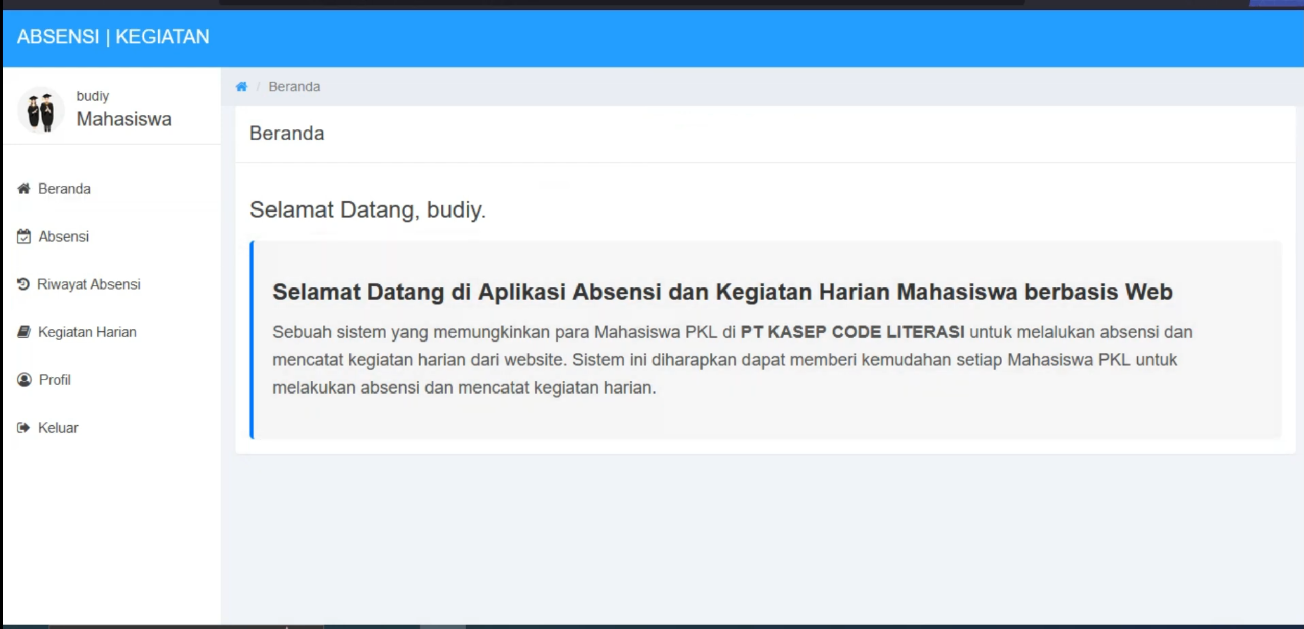 Aplikasi Absensi Online Magang | Absensi & Laporan Kegiatan | Source Code Website Absensi dan Laporan Magang