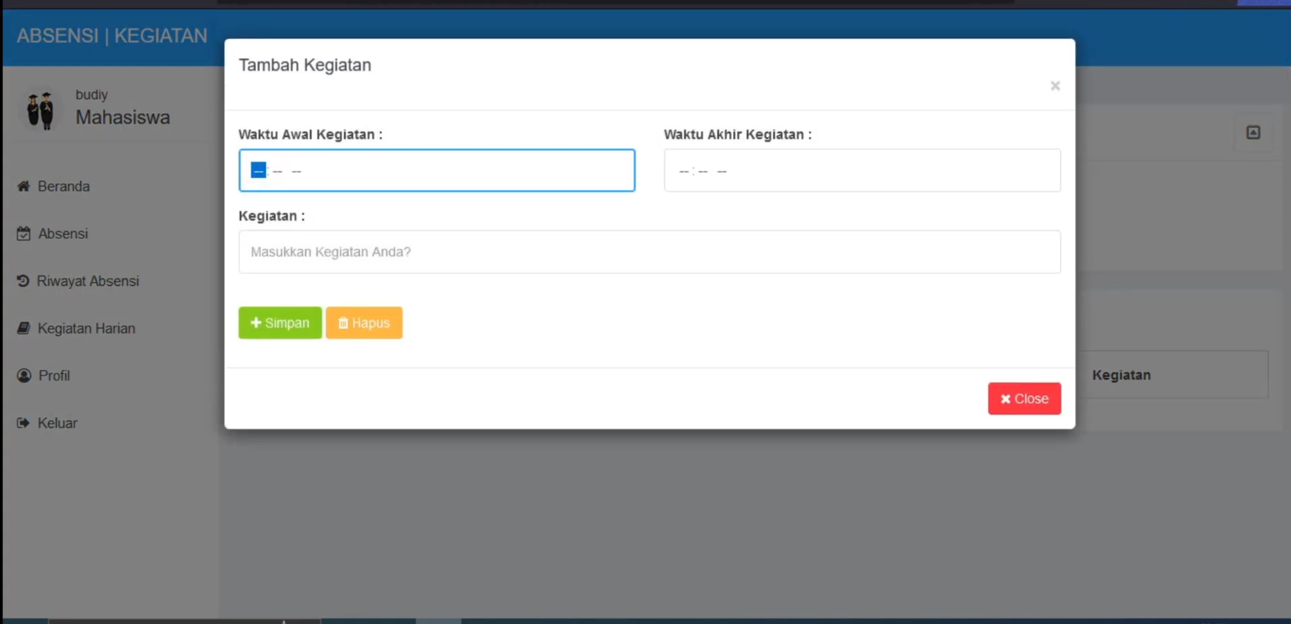Aplikasi Absensi Online Magang | Absensi & Laporan Kegiatan | Source Code Website Absensi dan Laporan Magang