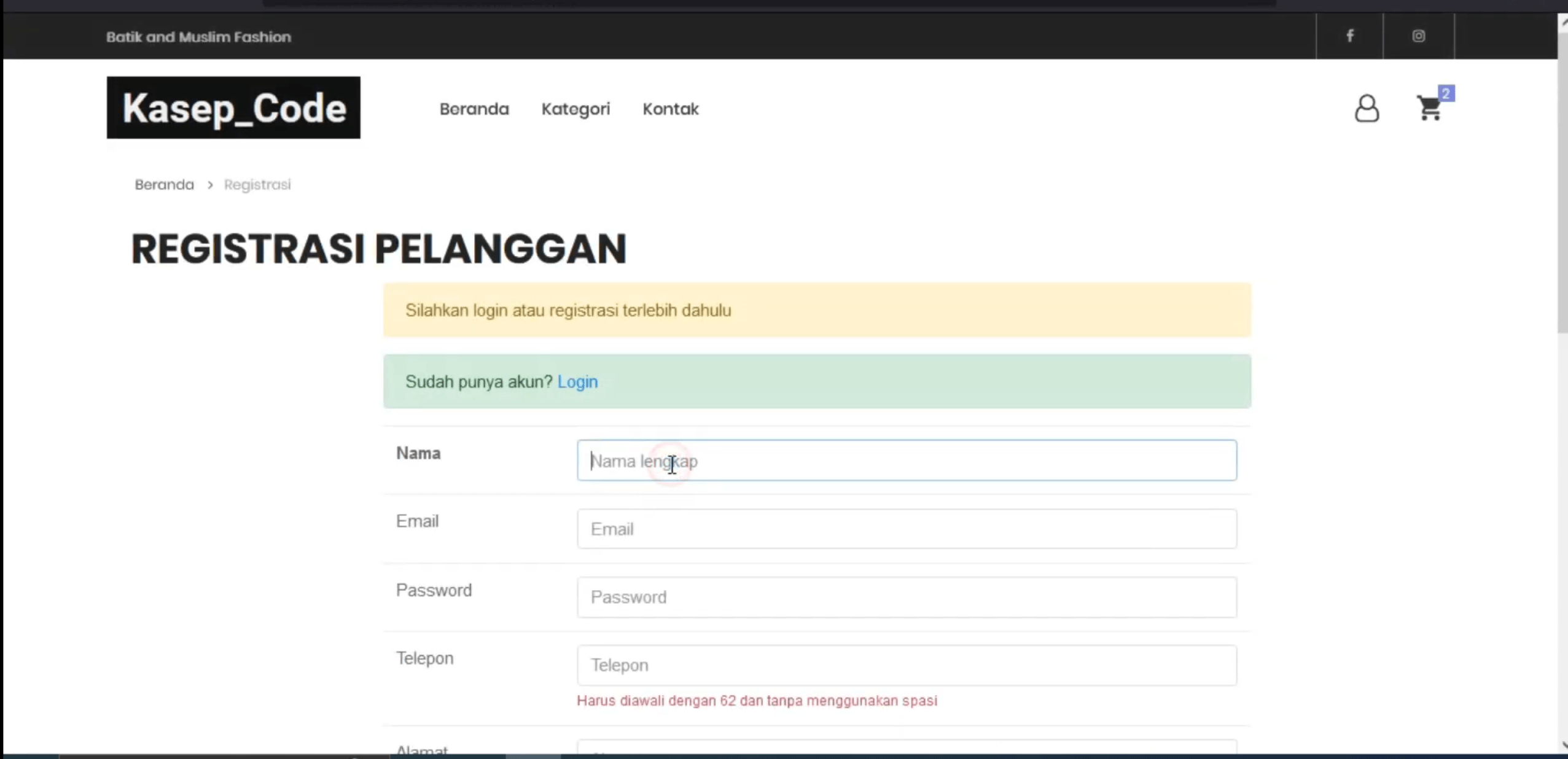 Website E-Commerce | Download Source Code PHP E-Commerce | Toko Online | E-Commerce CodeIgniter 3