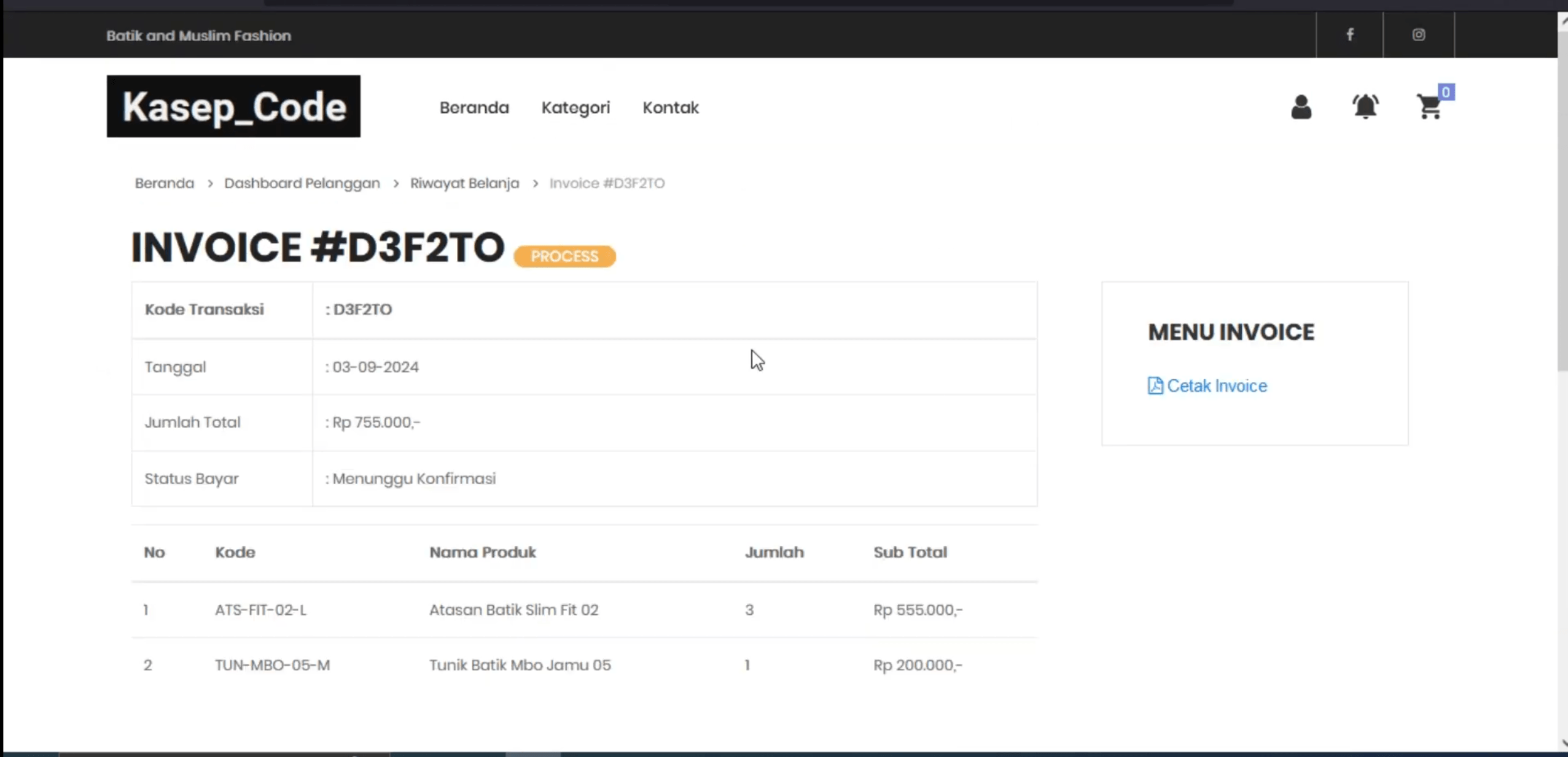 Website E-Commerce | Download Source Code PHP E-Commerce | Toko Online | E-Commerce CodeIgniter 3