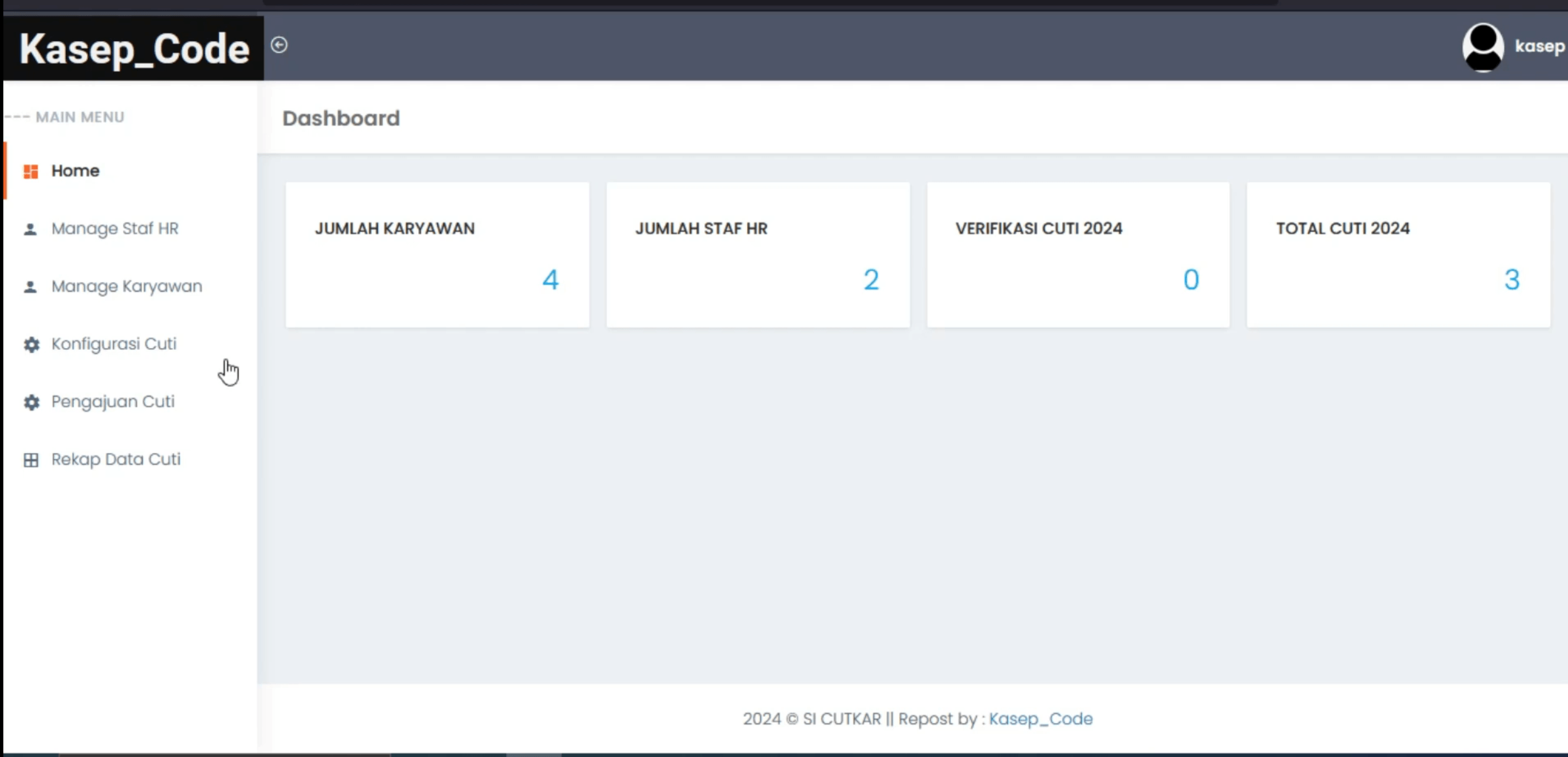 Aplikasi Cuti Online | Website Cuti Online Framework Laravel | Download Source Code Cuti Karyawan