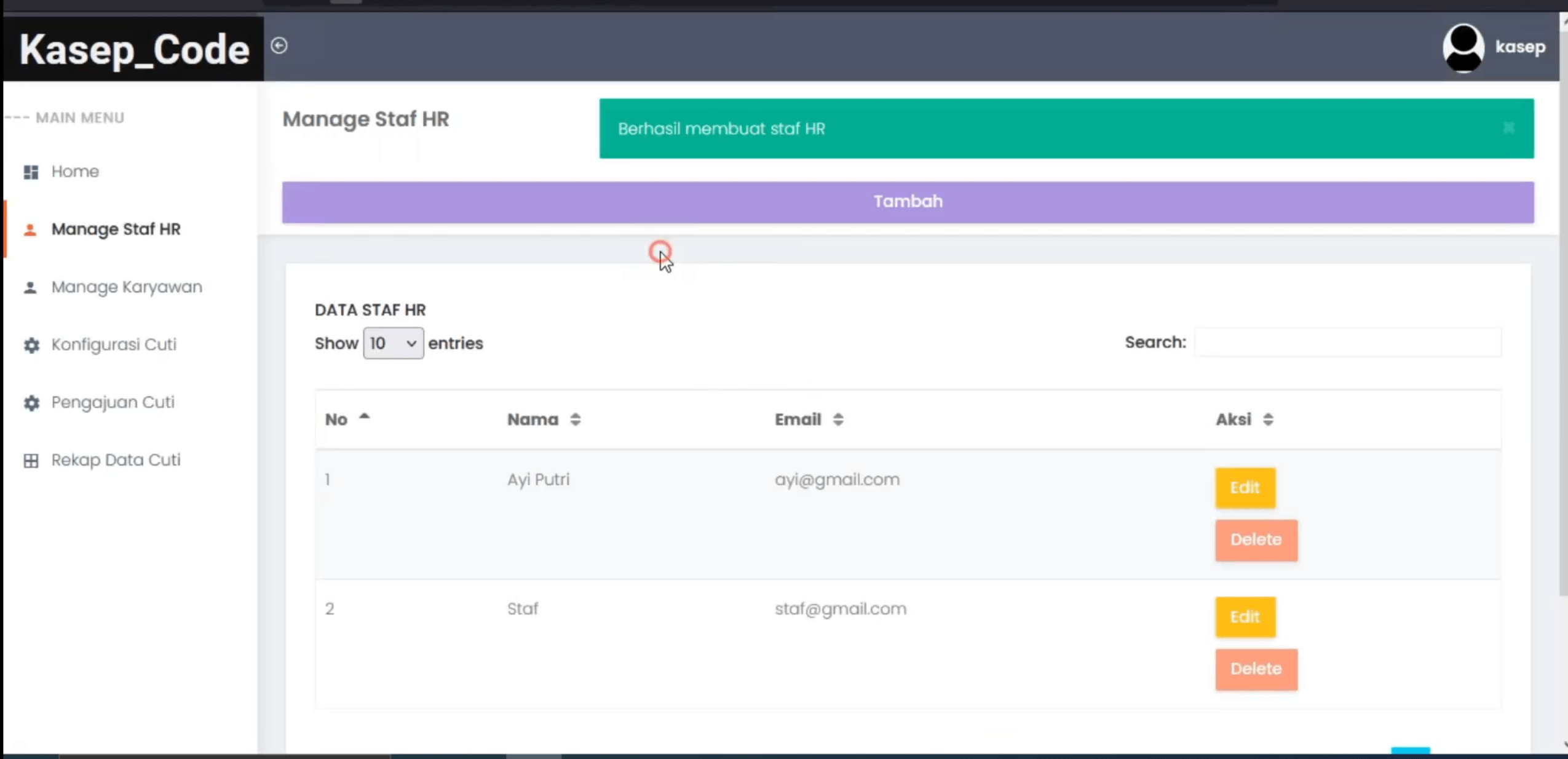 Aplikasi Cuti Online | Website Cuti Online Framework Laravel | Download Source Code Cuti Karyawan
