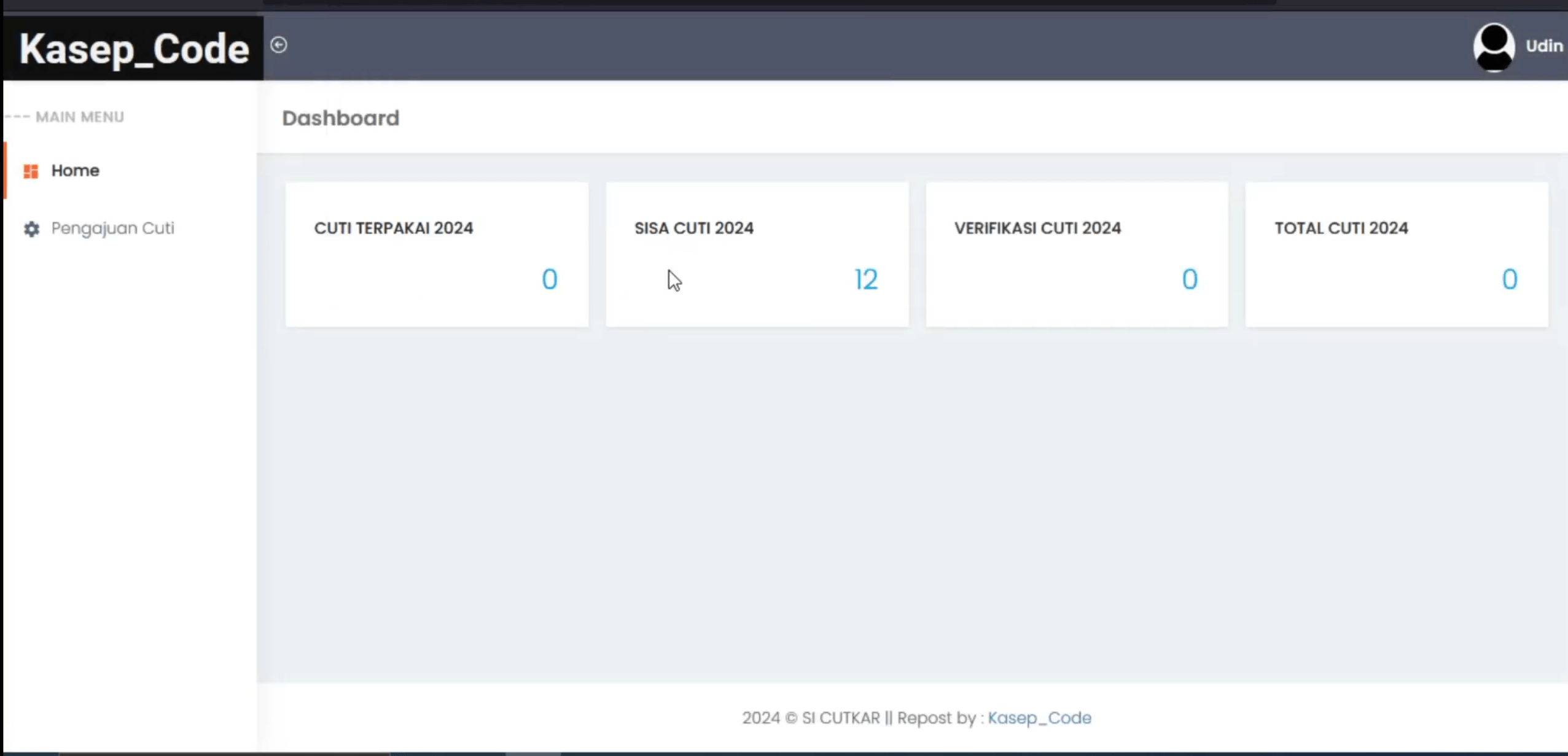 Aplikasi Cuti Online | Website Cuti Online Framework Laravel | Download Source Code Cuti Karyawan