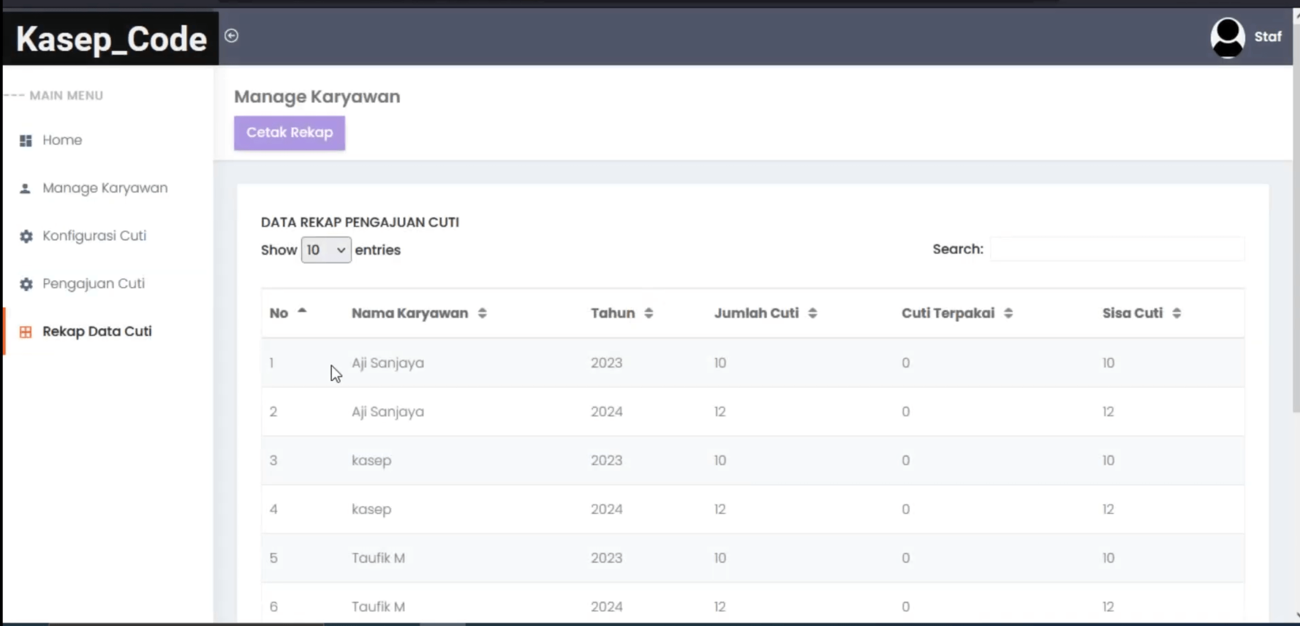 Aplikasi Cuti Online | Website Cuti Online Framework Laravel | Download Source Code Cuti Karyawan