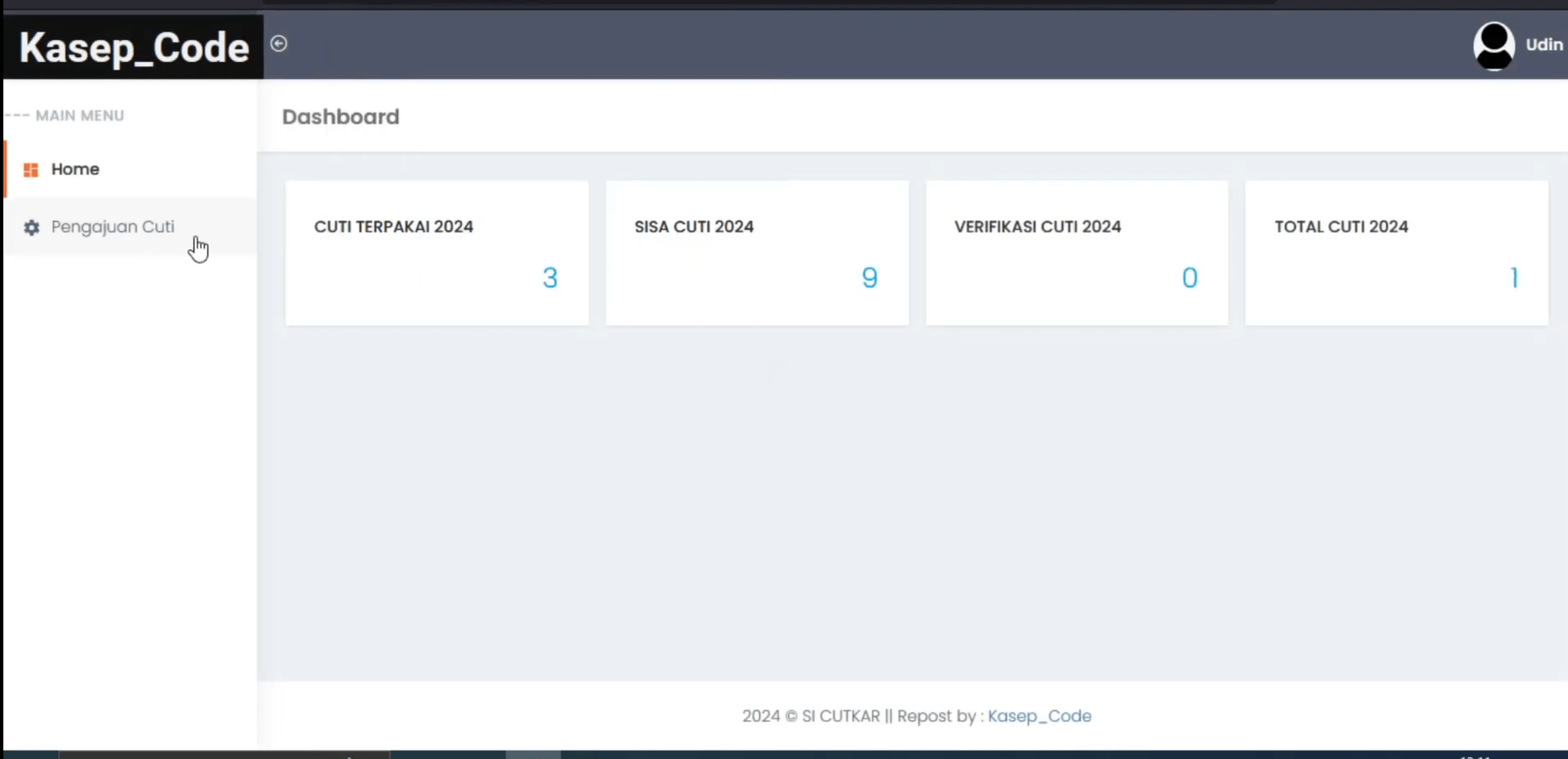 Aplikasi Cuti Online | Website Cuti Online Framework Laravel | Download Source Code Cuti Karyawan