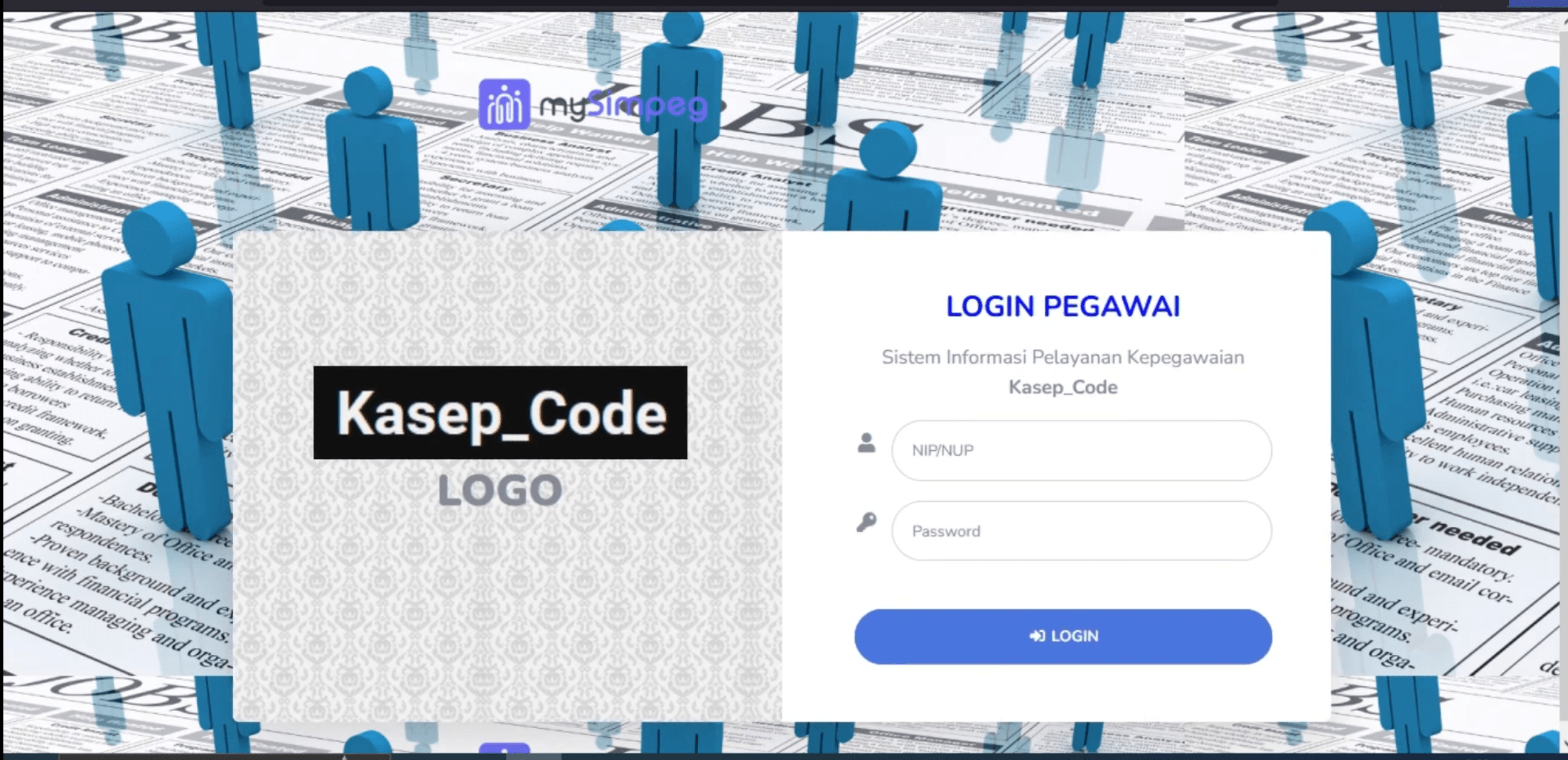 Source Code SIMPEG PHP MySQL Terbaru| Aplikasi SIMPEG | Sistem Informasi Kepegawaian | PHP Native
