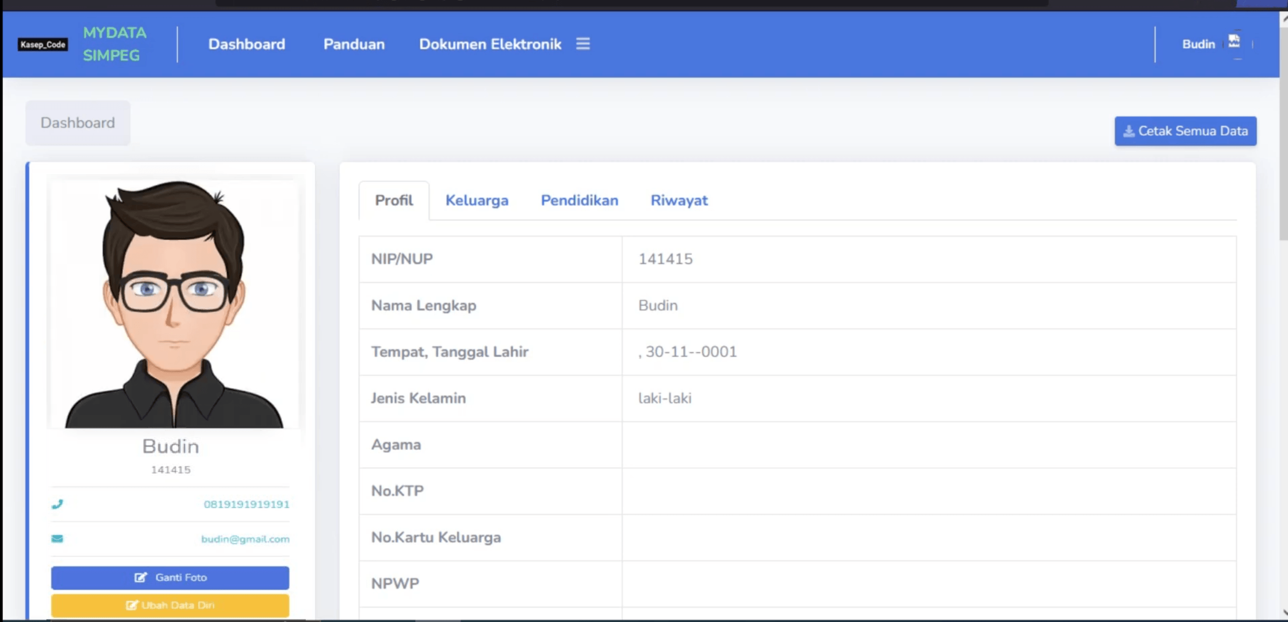 Source Code SIMPEG PHP MySQL Terbaru| Aplikasi SIMPEG | Sistem Informasi Kepegawaian | PHP Native