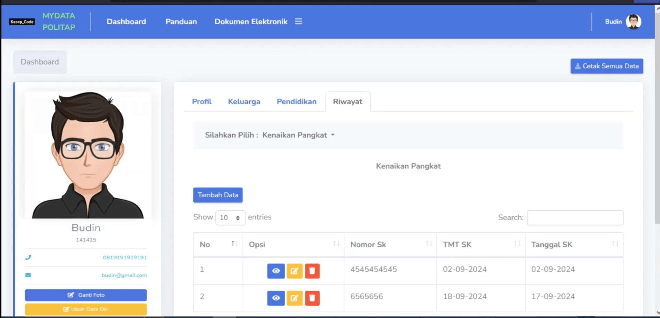 Source Code SIMPEG PHP MySQL Terbaru| Aplikasi SIMPEG | Sistem Informasi Kepegawaian | PHP Native