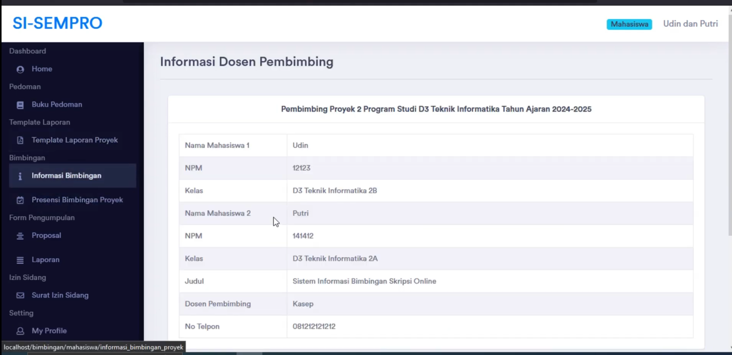 Aplikasi Bimbingan Online | Source Code PHP Sistem Pendaftaran Judul Skripsi | Source Code webiste bimbingan online
