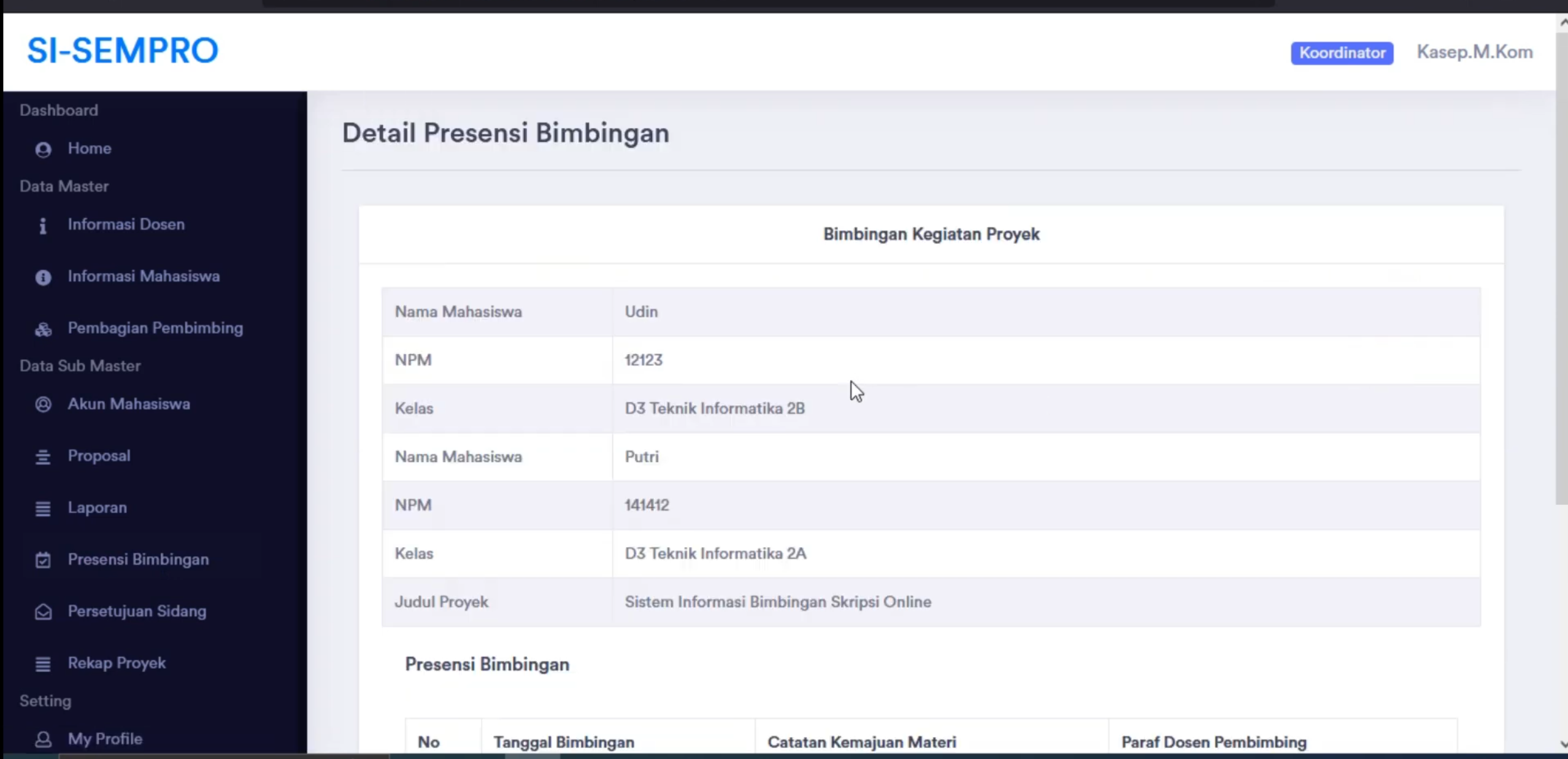 Aplikasi Bimbingan Online | Source Code PHP Sistem Pendaftaran Judul Skripsi | Source Code webiste bimbingan online