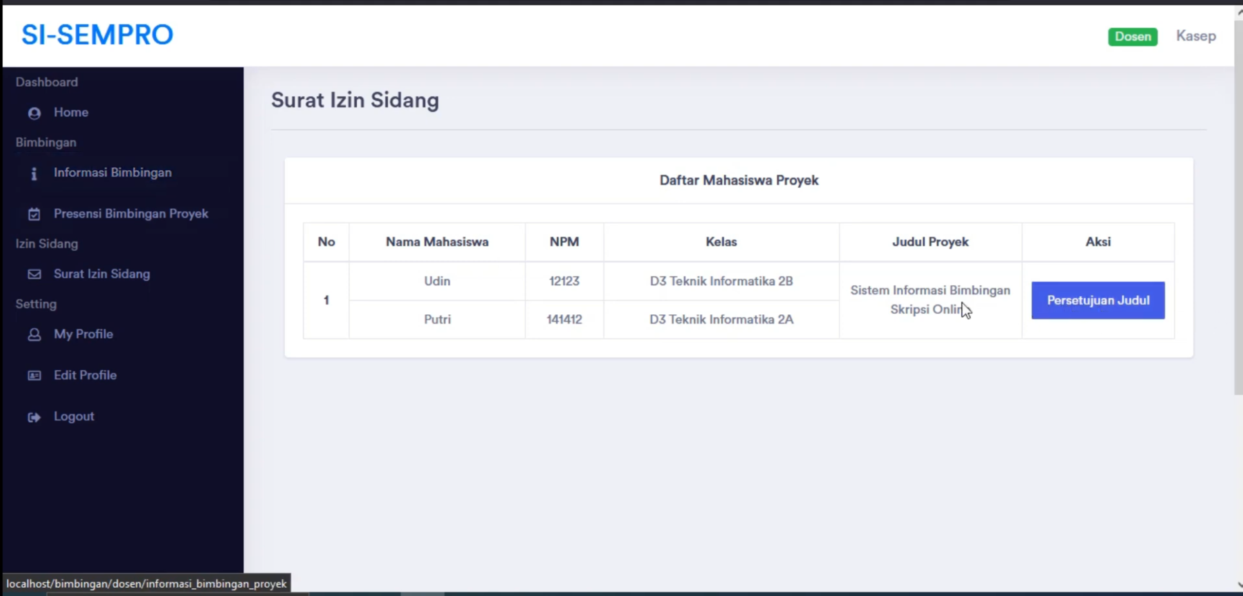 Aplikasi Bimbingan Online | Source Code PHP Sistem Pendaftaran Judul Skripsi | Source Code webiste bimbingan online