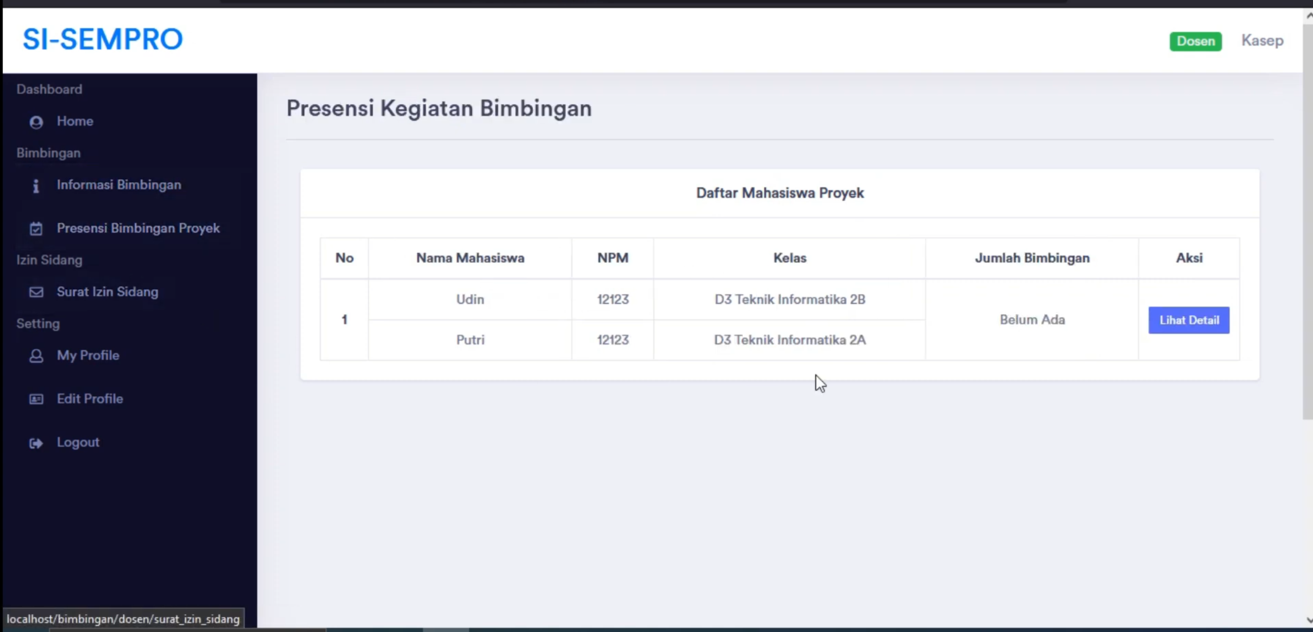 Aplikasi Bimbingan Online | Source Code PHP Sistem Pendaftaran Judul Skripsi | Source Code webiste bimbingan online