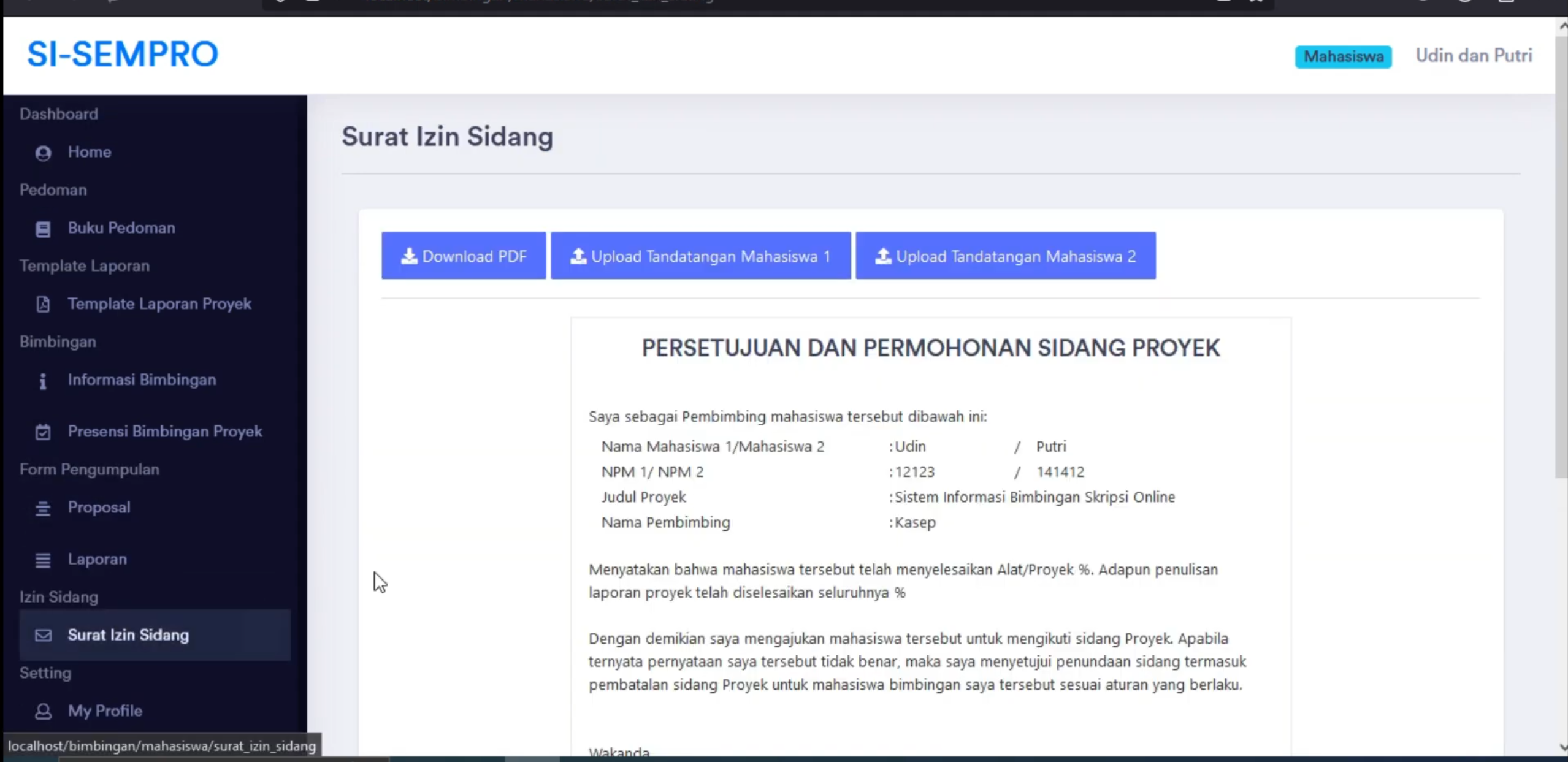 Aplikasi Bimbingan Online | Source Code PHP Sistem Pendaftaran Judul Skripsi | Source Code webiste bimbingan online
