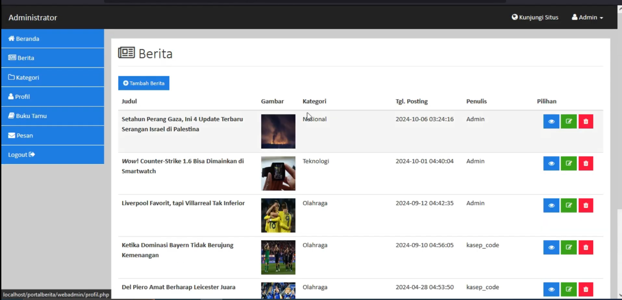 Source Code PHP Website Berita | Download Source Code Website Berita | Website Berita PHP Native