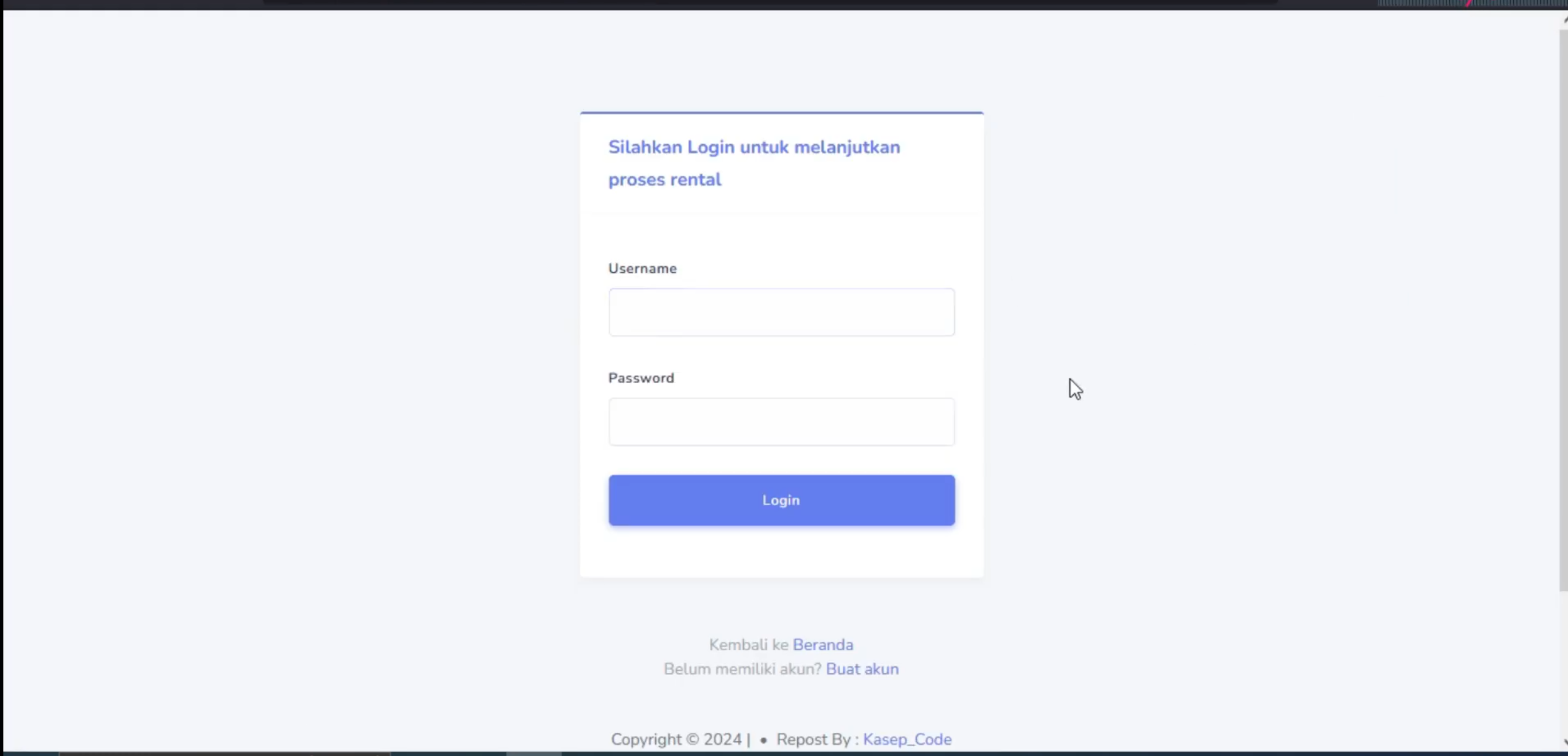 Aplikasi Rental Mobil CodeIgniter 3 | Download Source Code Rental| Sistem Rental Mobil PHP mysql CI3