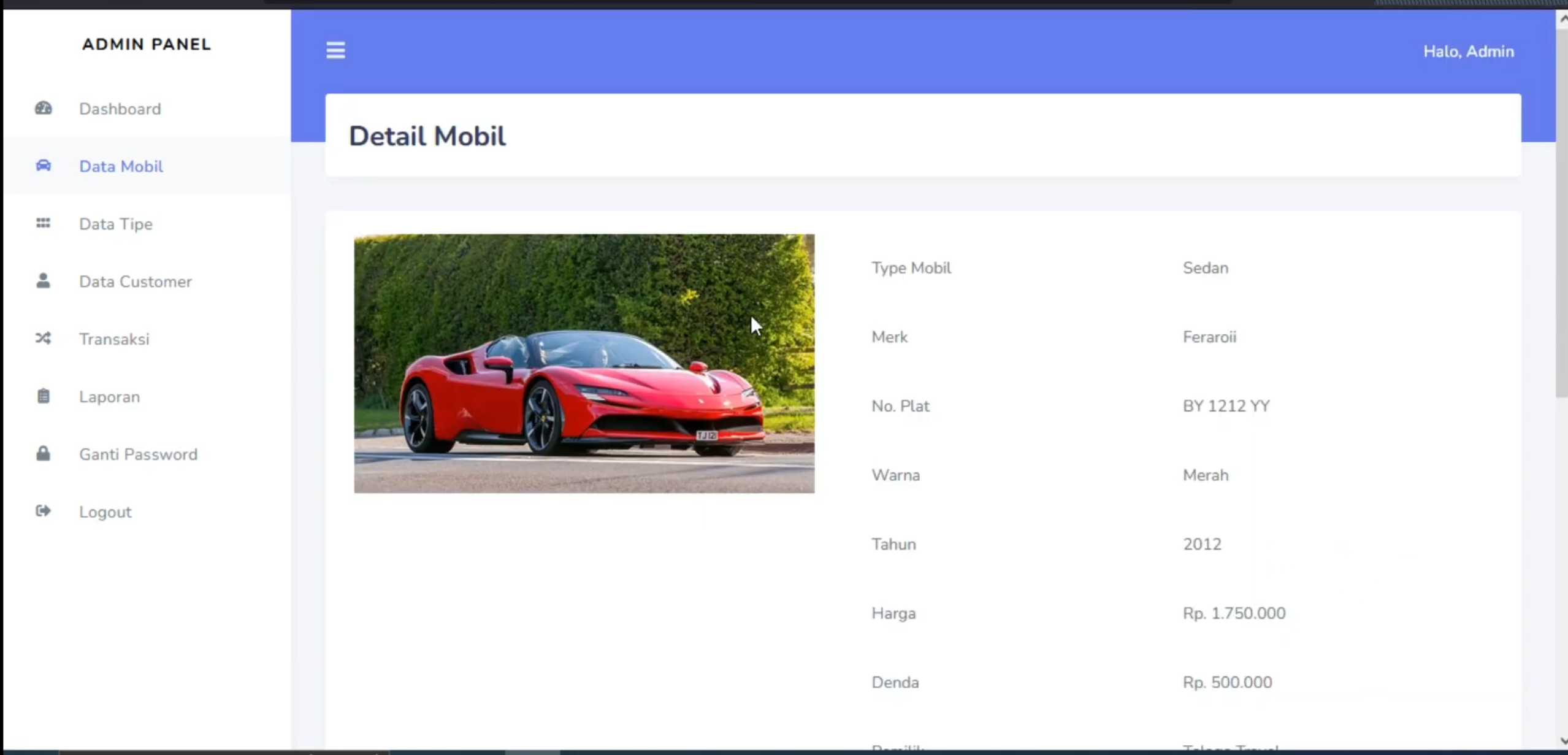 Aplikasi Rental Mobil CodeIgniter 3 | Download Source Code Rental| Sistem Rental Mobil PHP mysql CI3