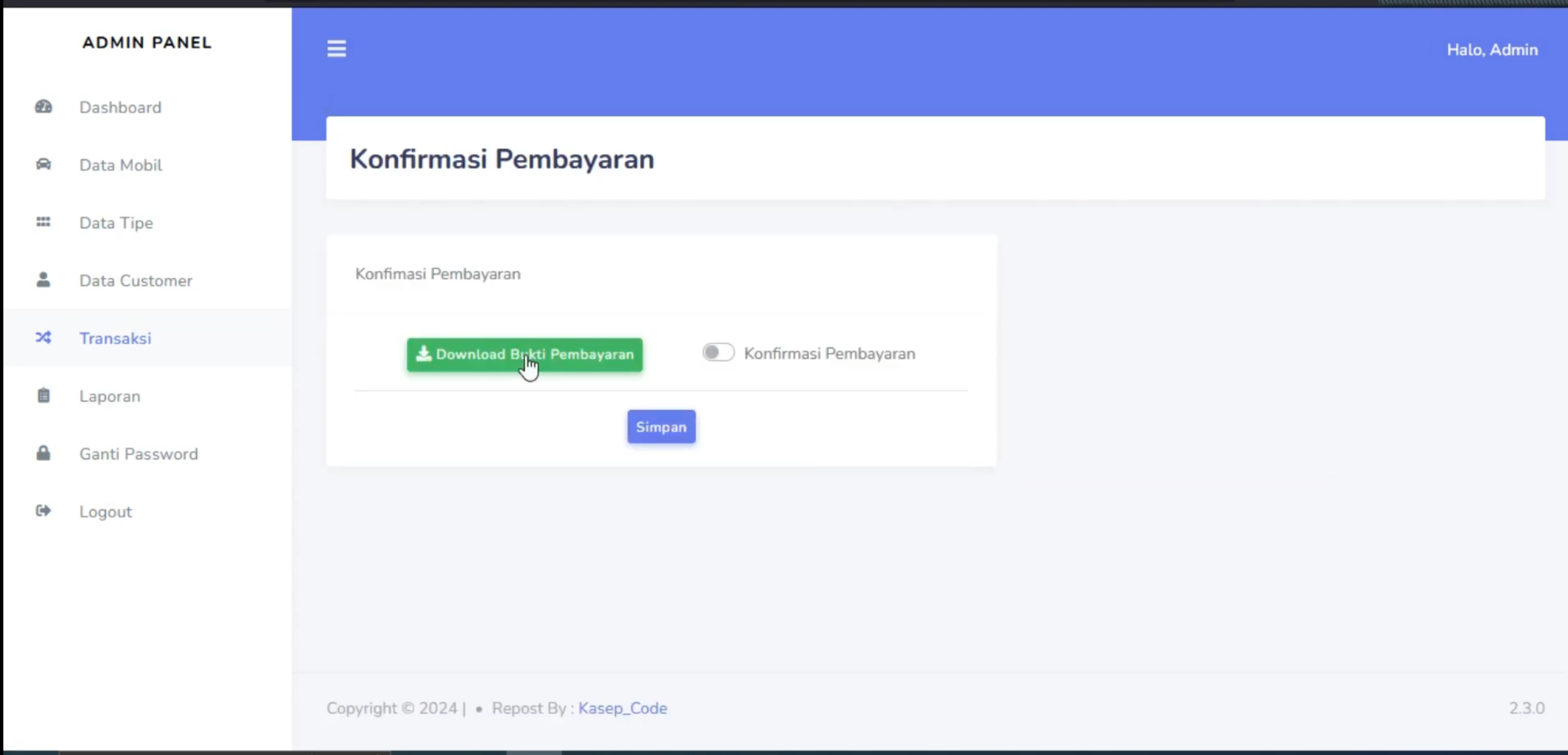 Aplikasi Rental Mobil CodeIgniter 3 | Download Source Code Rental| Sistem Rental Mobil PHP mysql CI3