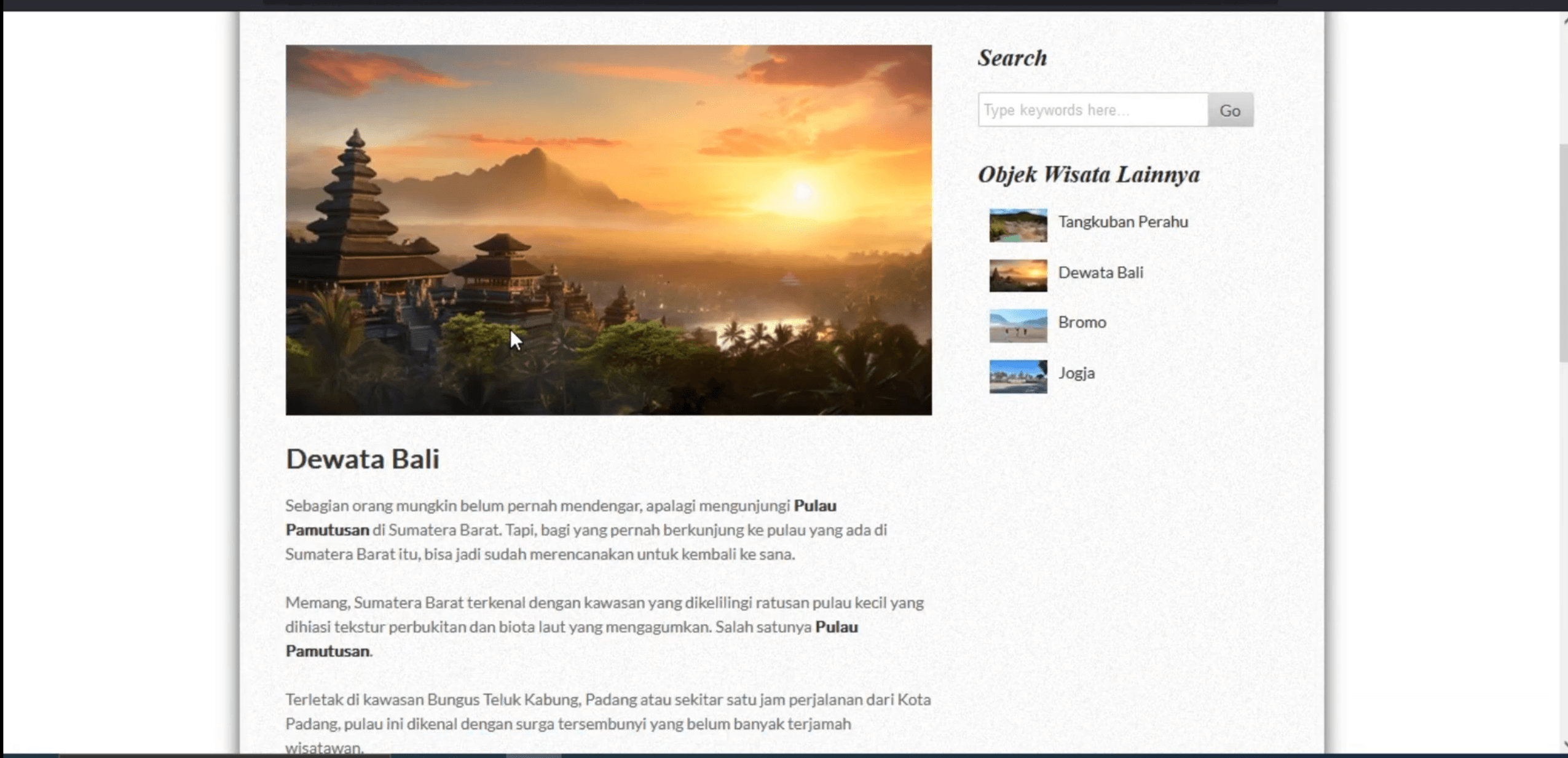 Aplikasi Pemesanan Paket Wisata | Source Code Website Pemesanan Paket Wisata CodeIgniter 3 | MysqL