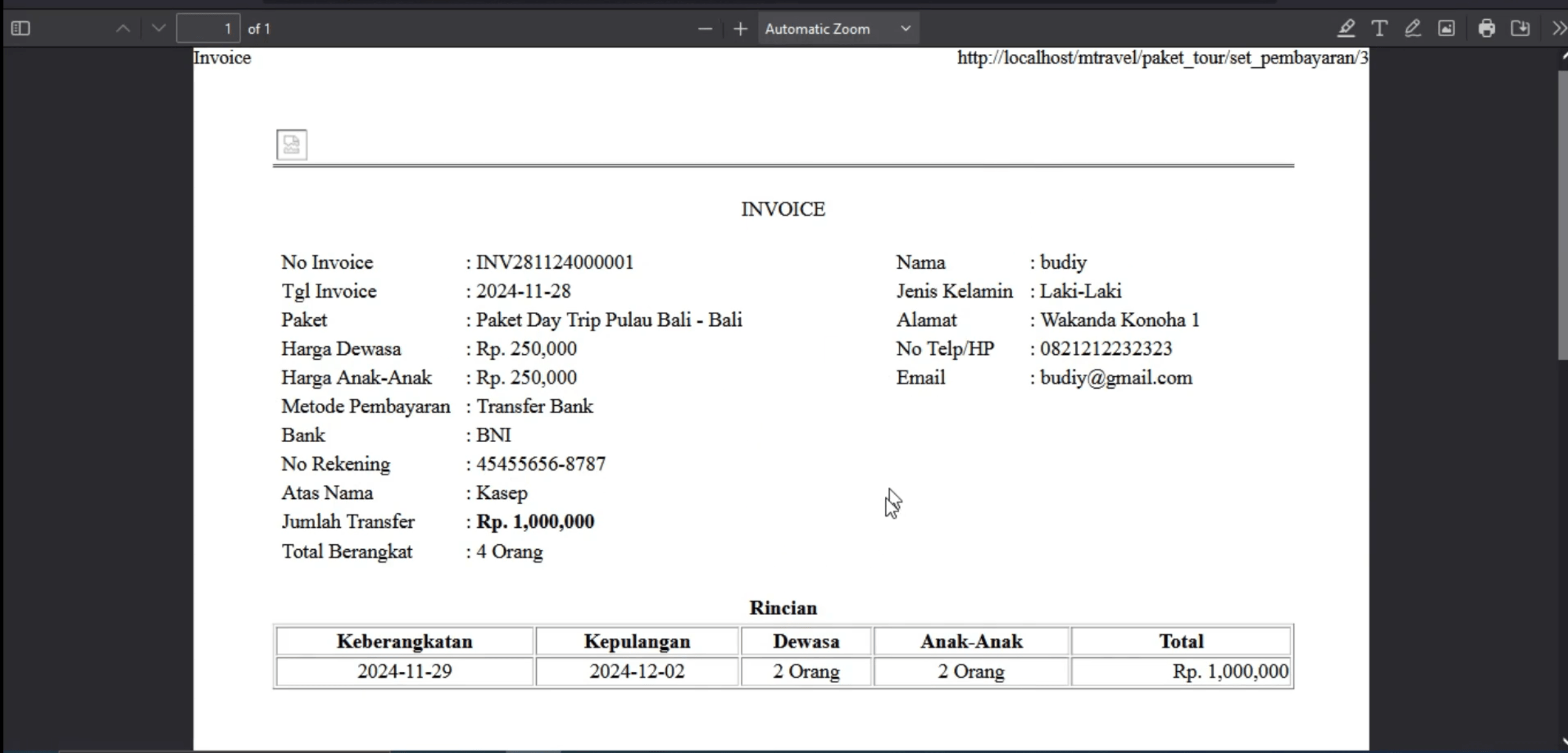 Aplikasi Pemesanan Paket Wisata | Source Code Website Pemesanan Paket Wisata CodeIgniter 3 | MysqL