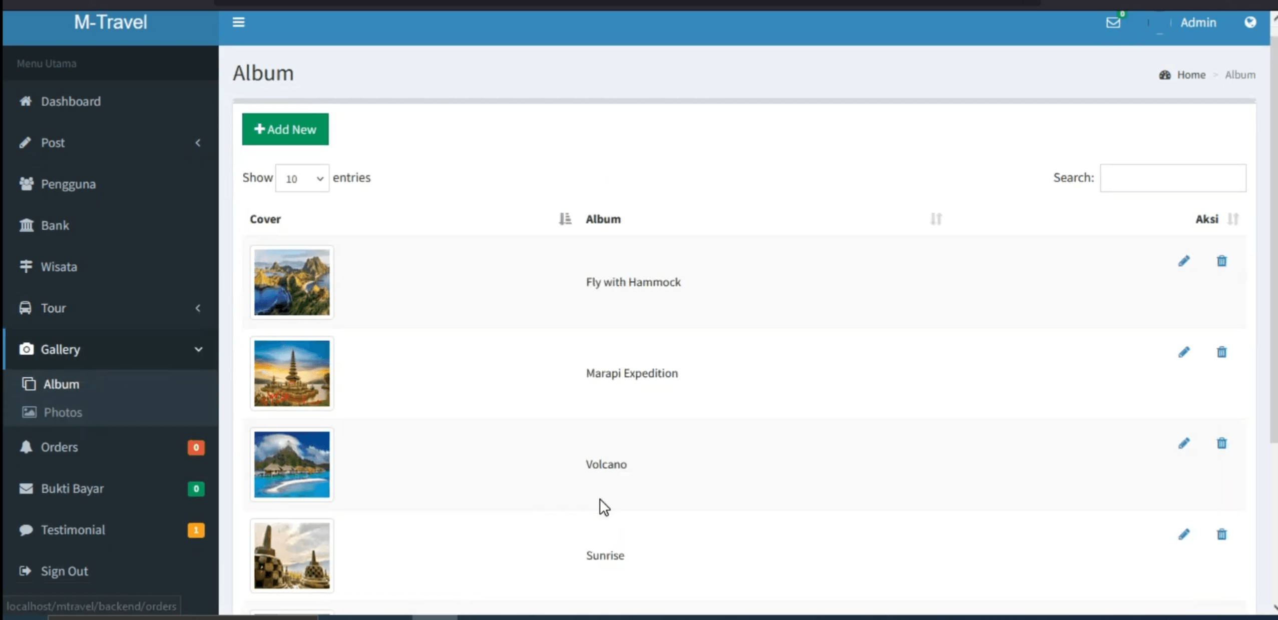 Aplikasi Pemesanan Paket Wisata | Source Code Website Pemesanan Paket Wisata CodeIgniter 3 | MysqL