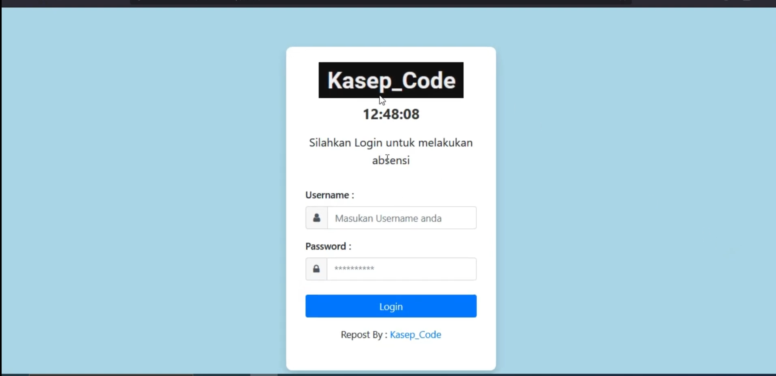 Source Code Aplikasi Absensi Karyawan CodeIgniter 3 | Download Aplikasi Absensi Online| Absen Online