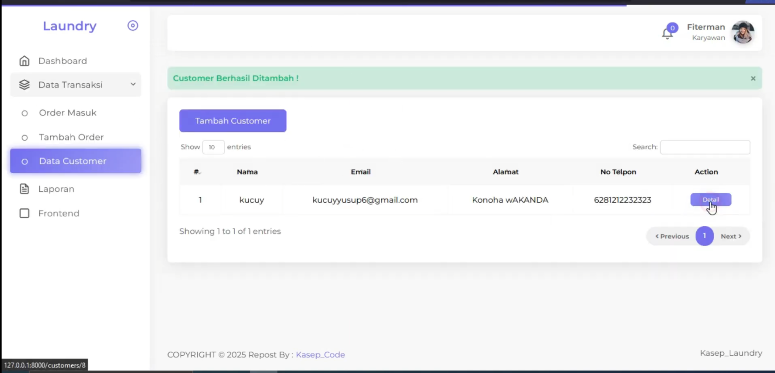 Website Laundry | Download source code Laravel aplikasi laundry | Source code PHP website laundry