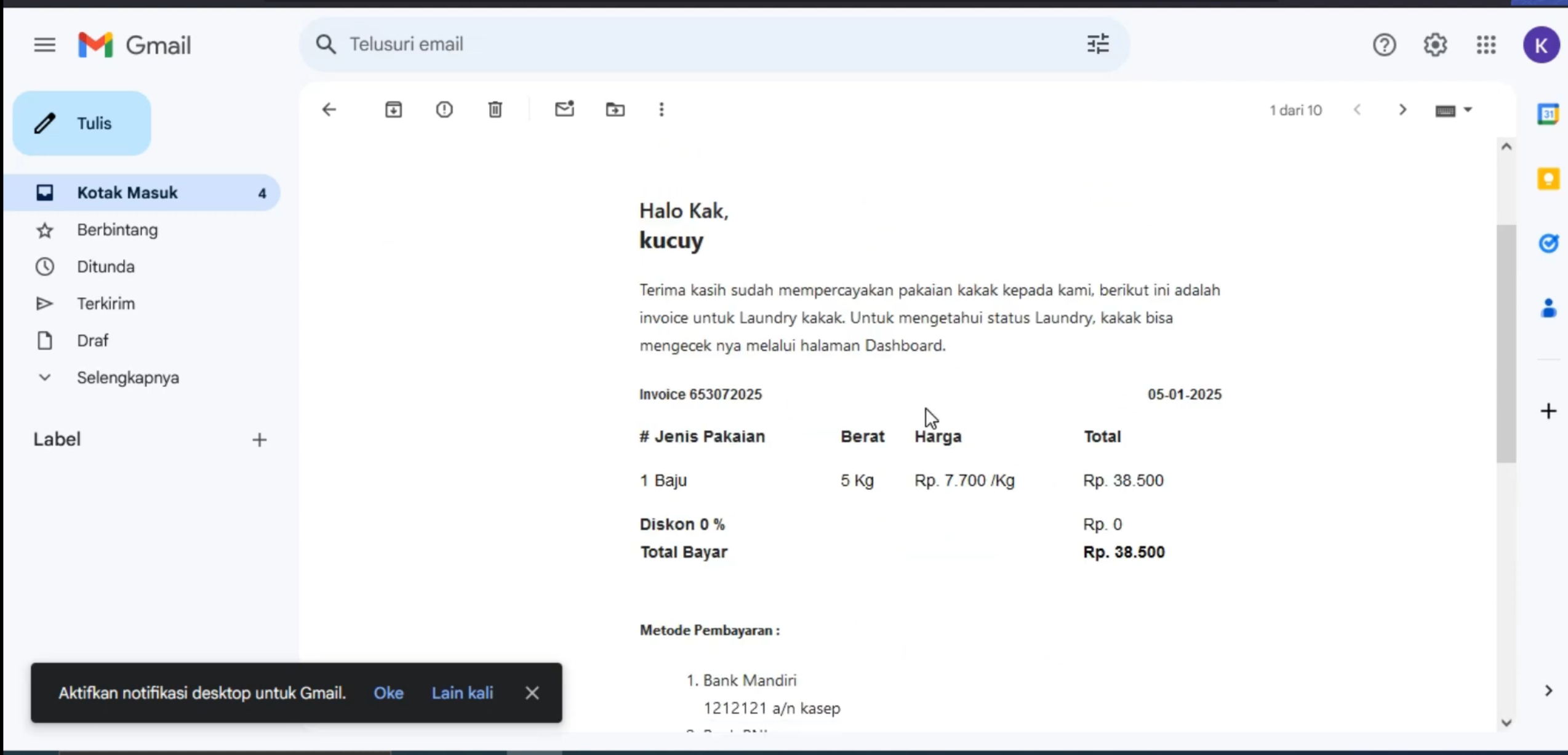 Website Laundry | Download source code Laravel aplikasi laundry | Source code PHP website laundry